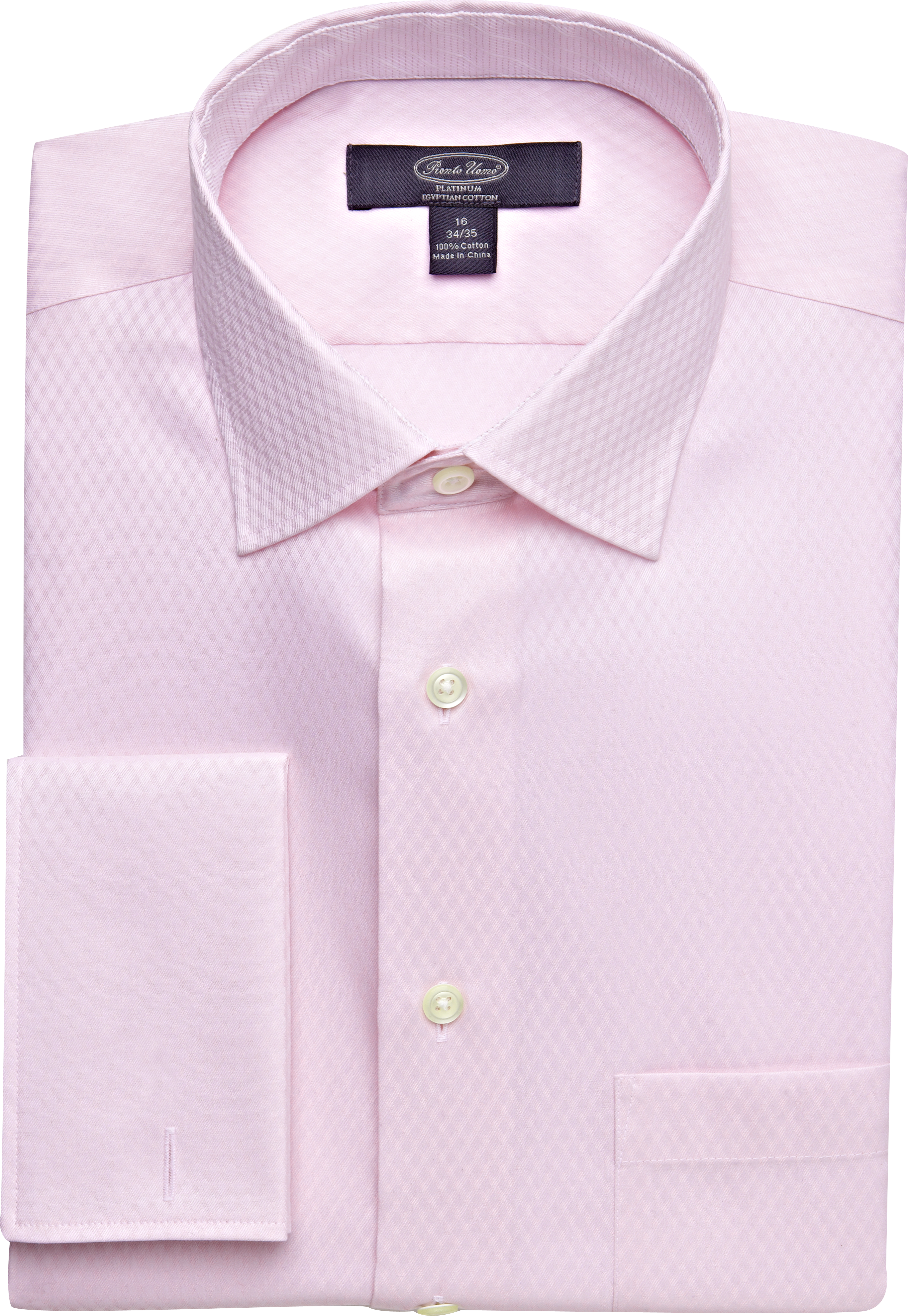 Pronto Uomo Platinum French Cuff Modern Fit Dress Shirt, Pink