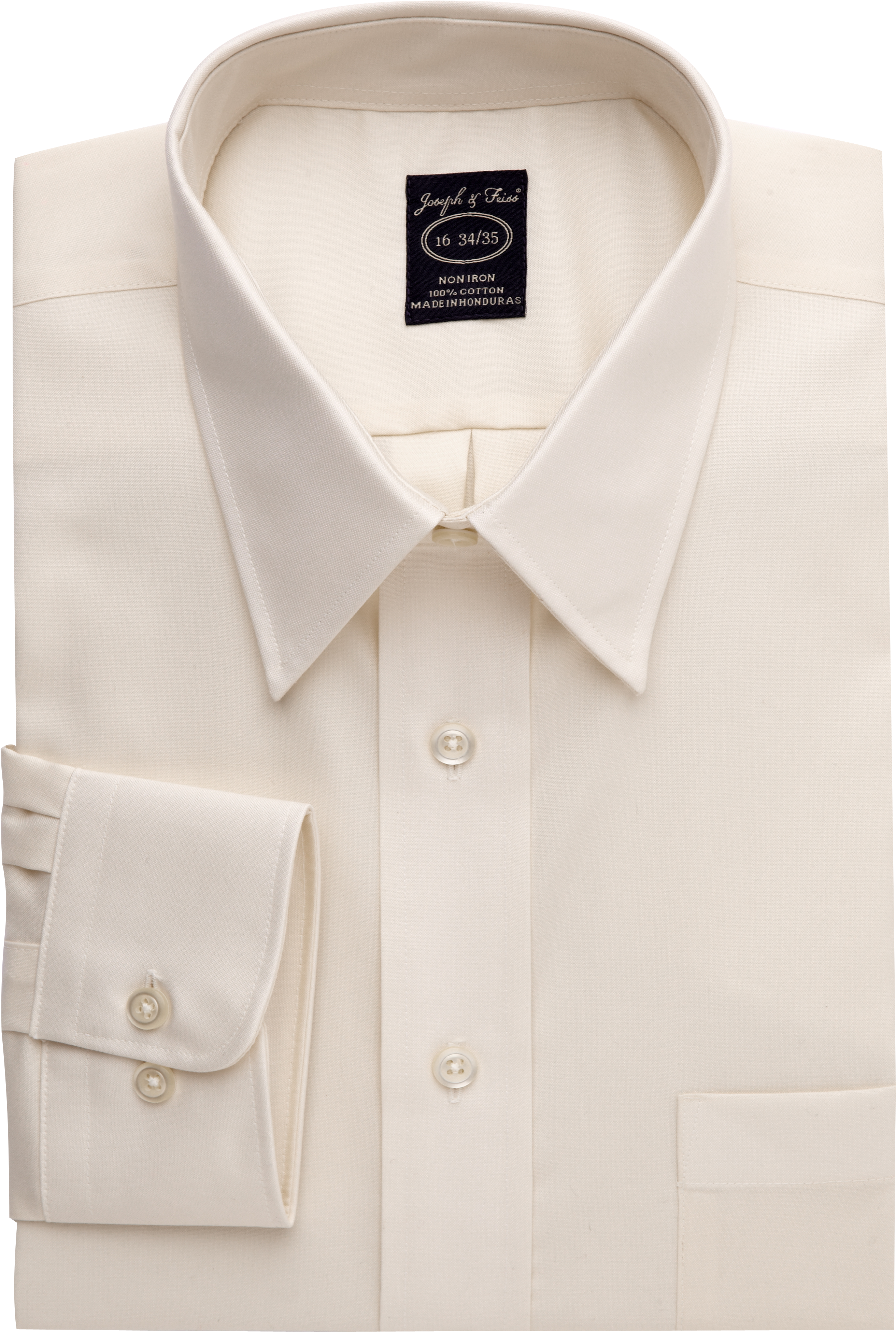 Joseph & Feiss Ecru Pinpoint Dress Shirt