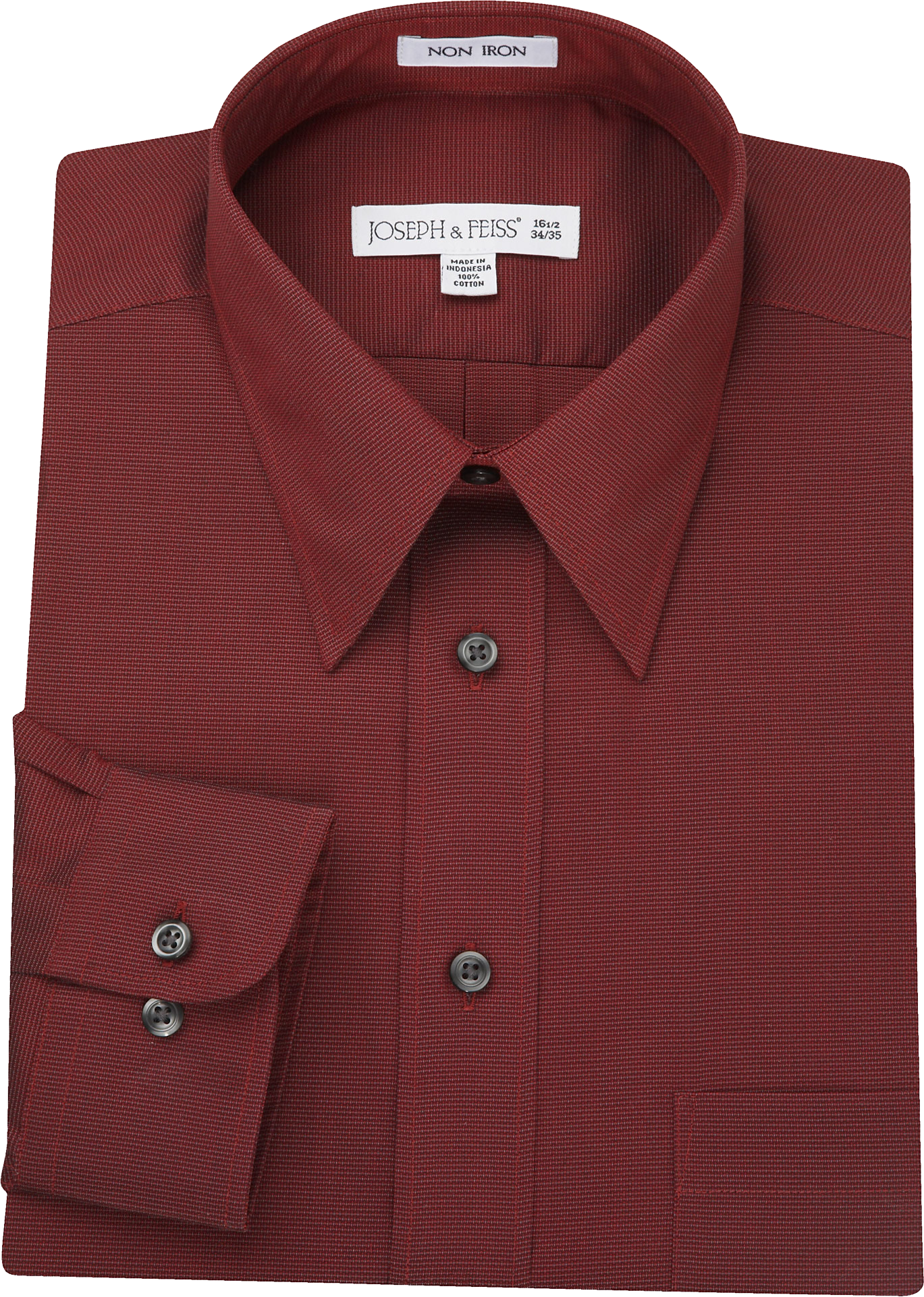 Joseph & Feiss Burgundy Dress Shirt