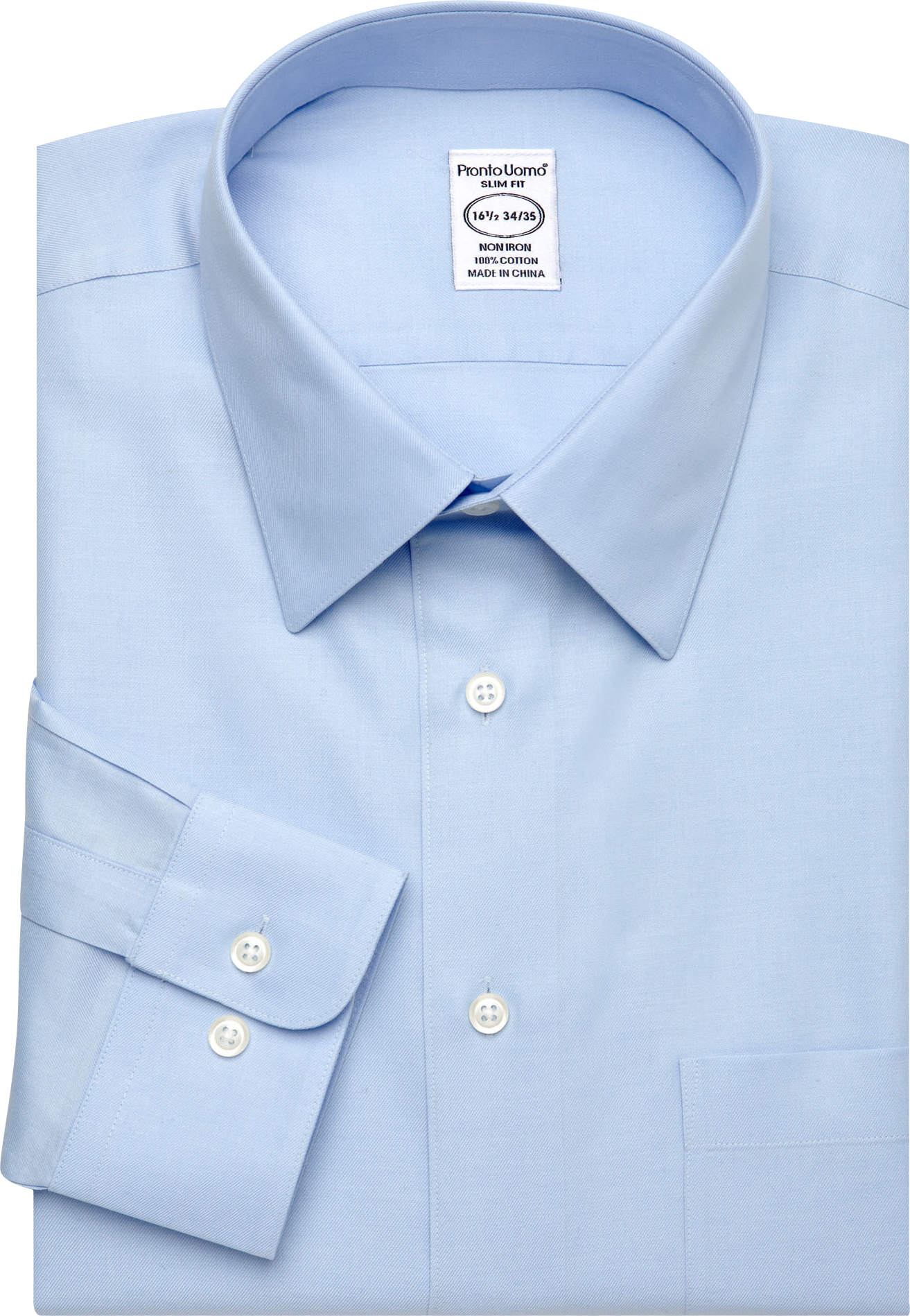 Pronto Uomo Light Blue Slim Fit Dress Shirt