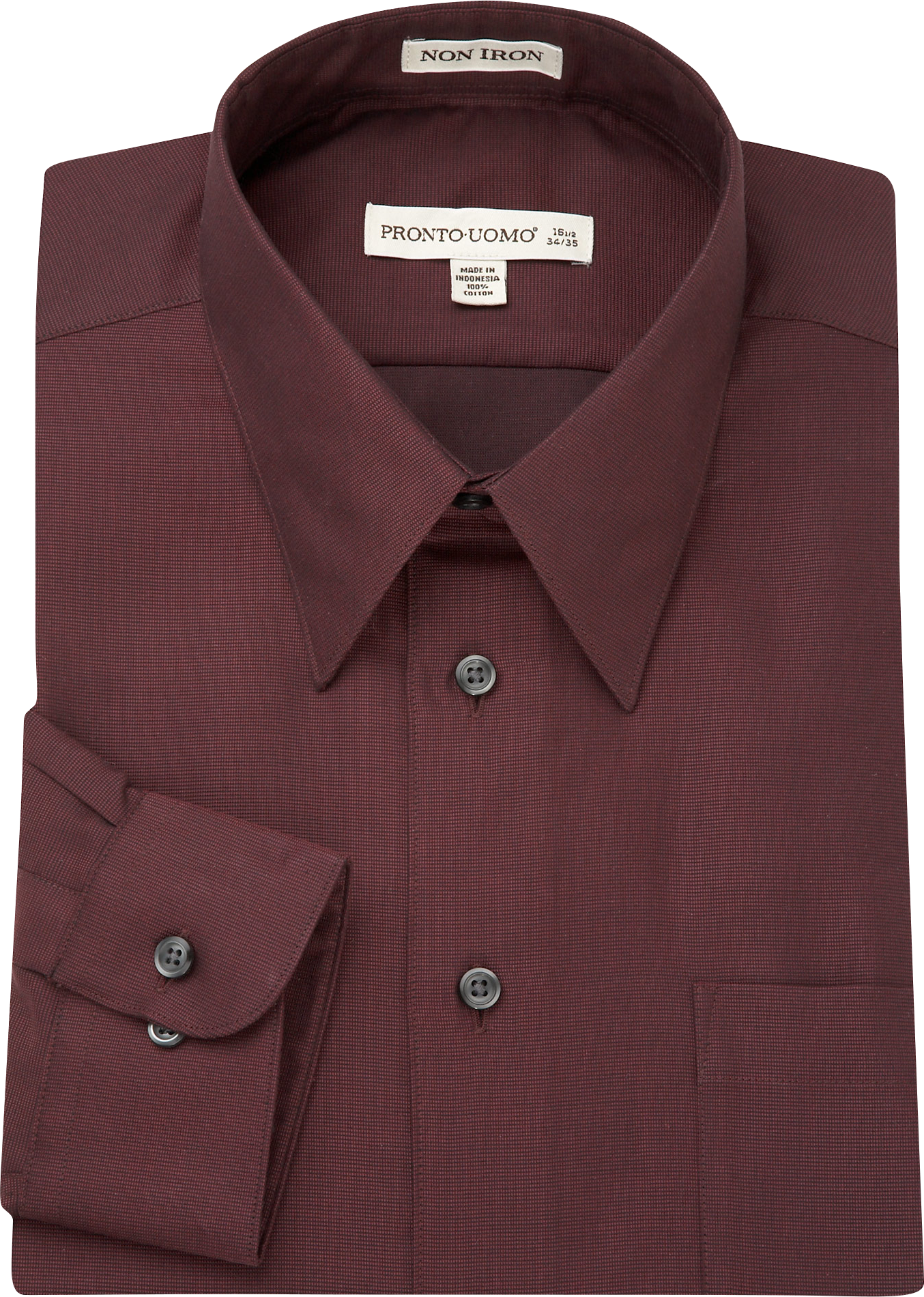 Pronto Uomo Burgundy Dress Shirt