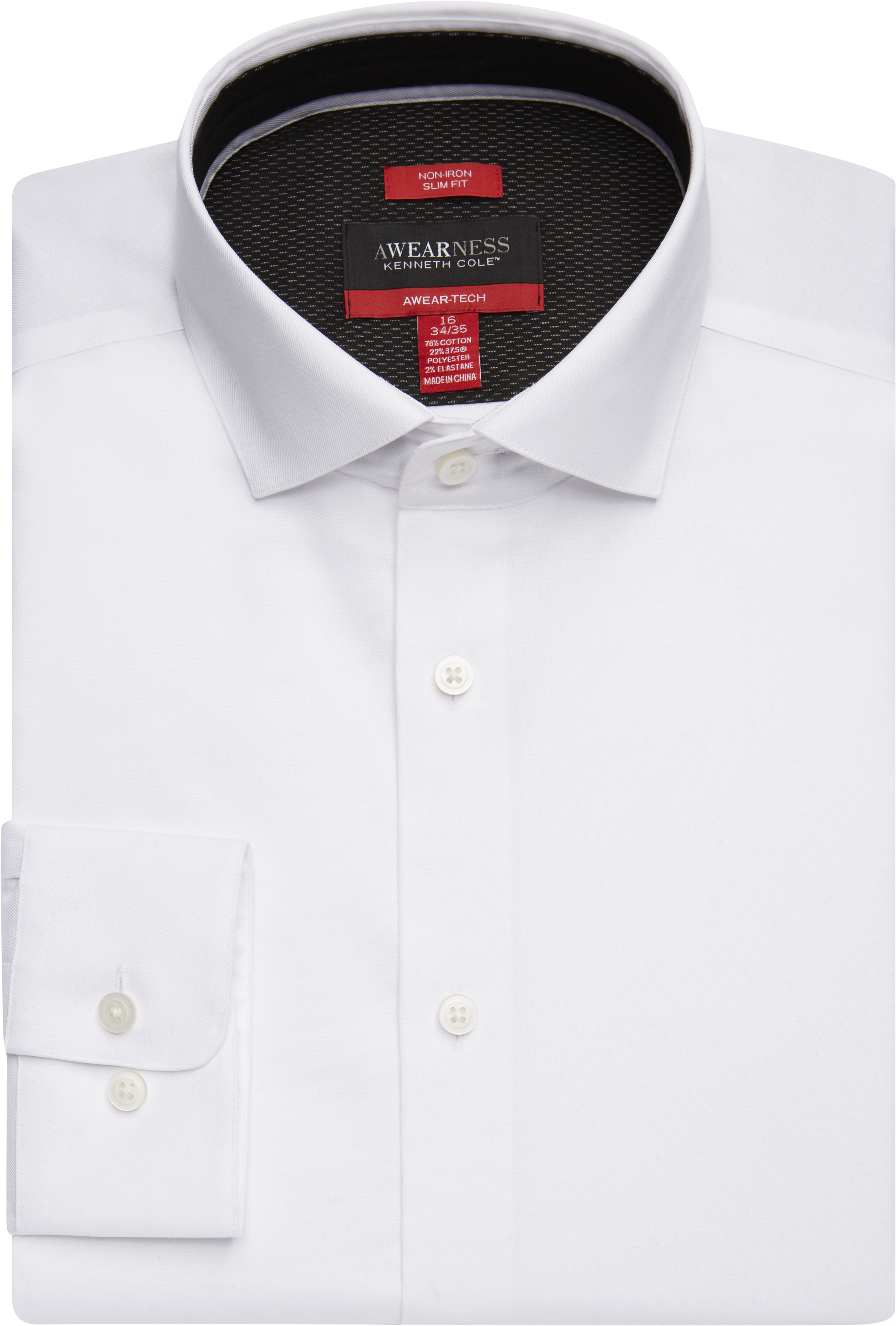 kenneth cole white dress shirt