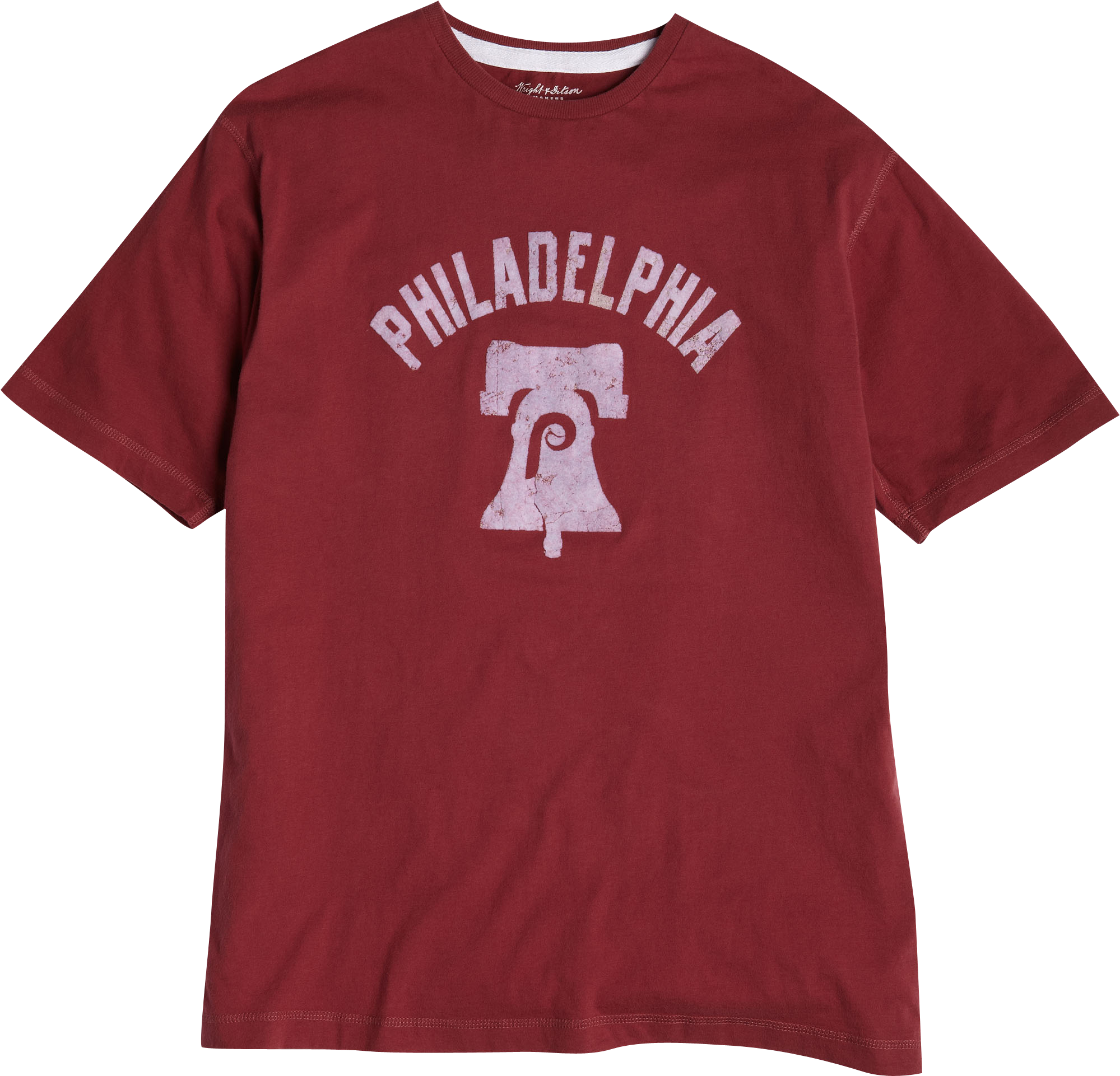 Wright & Ditson Philadelphia Phillies Burgundy T-Shirt