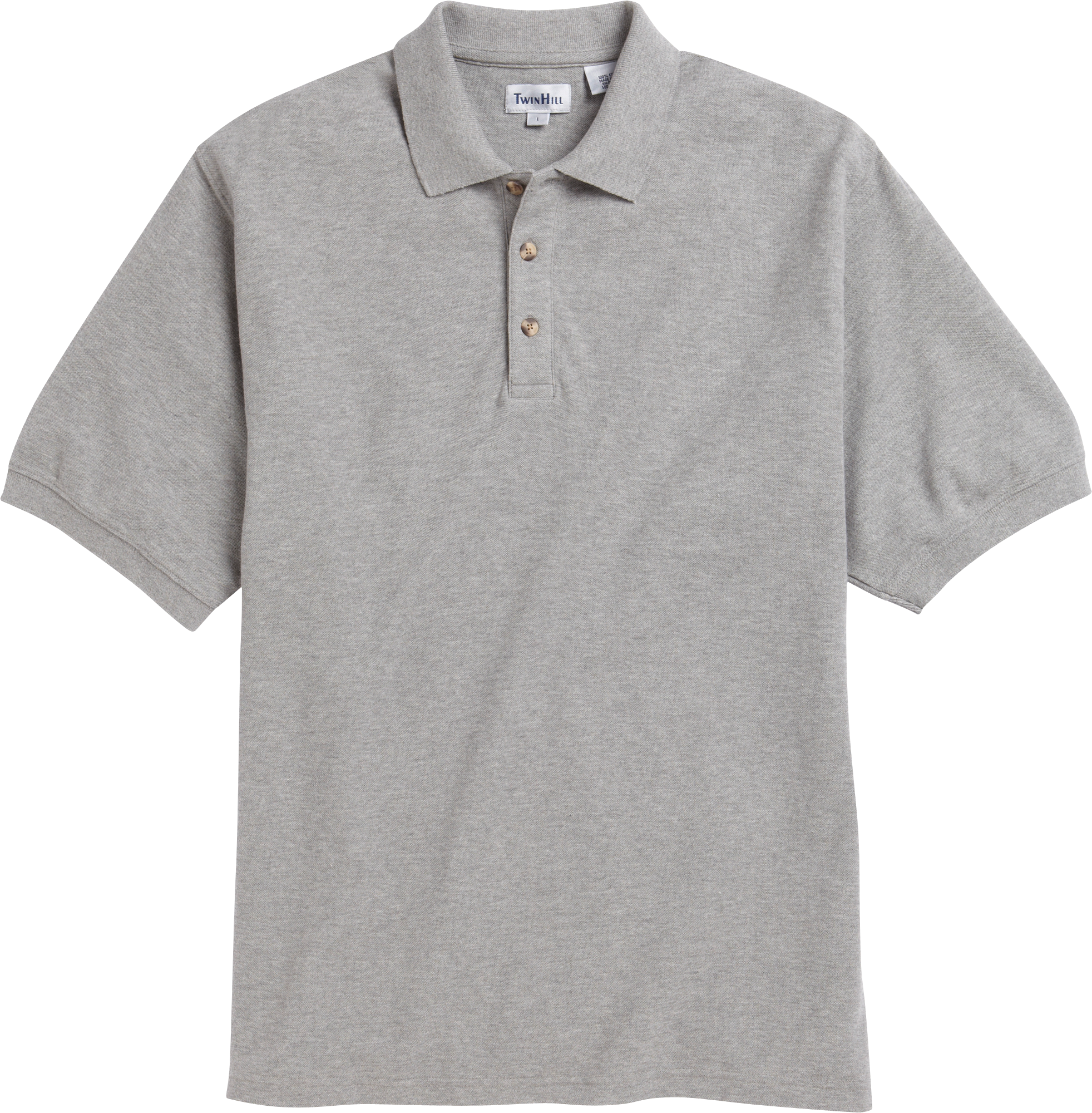 Twin Hill Heather Gray Polo Shirt