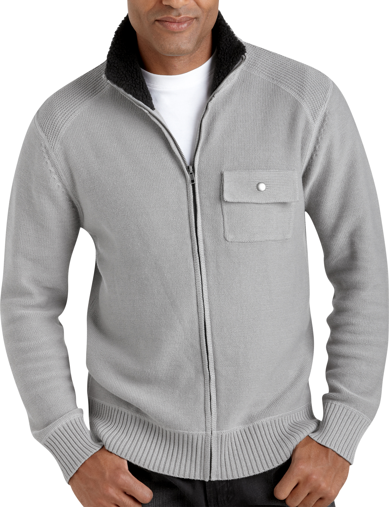 Pronto Blue Sweater, Gray