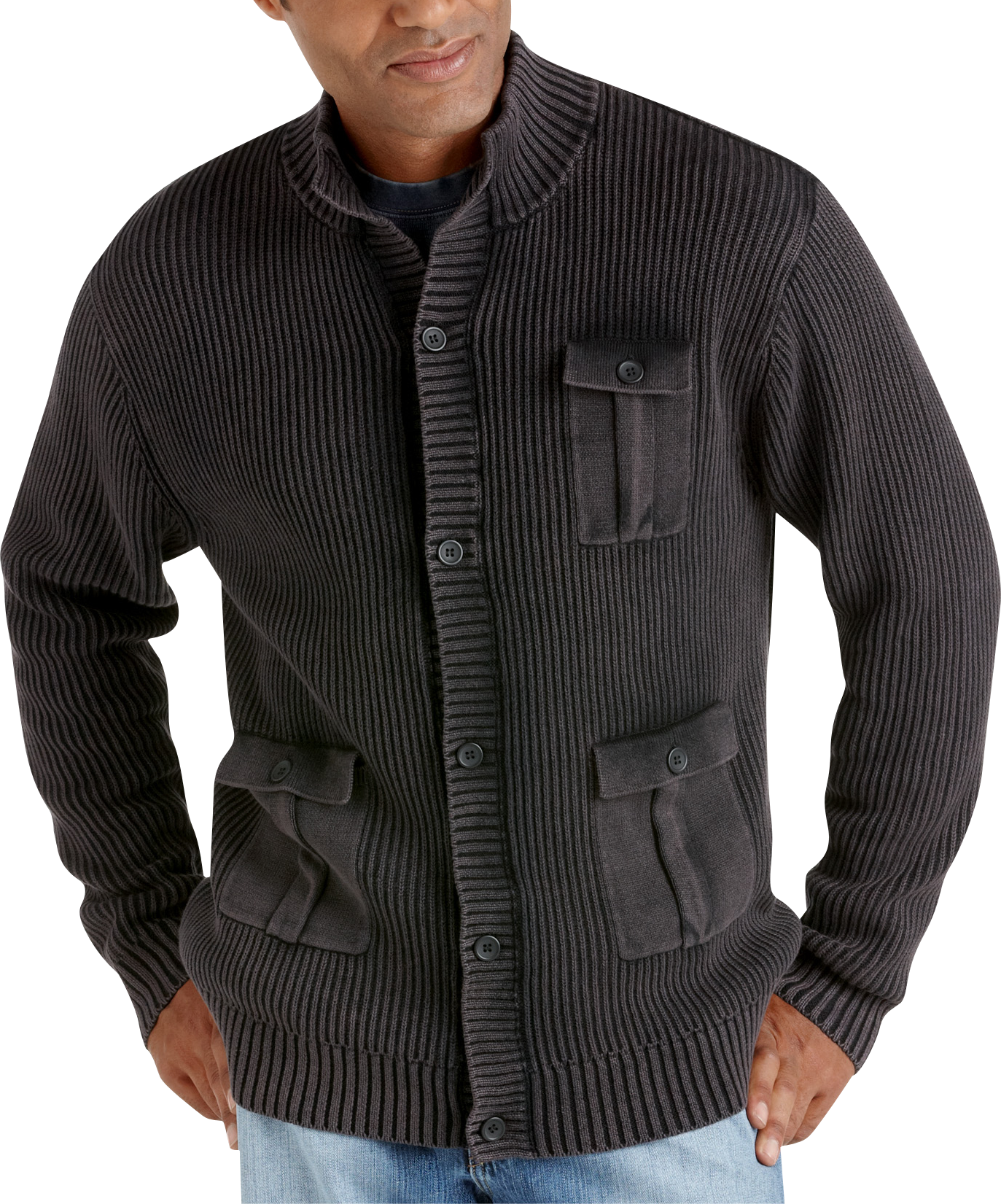 Pronto Blue Sweater, Black