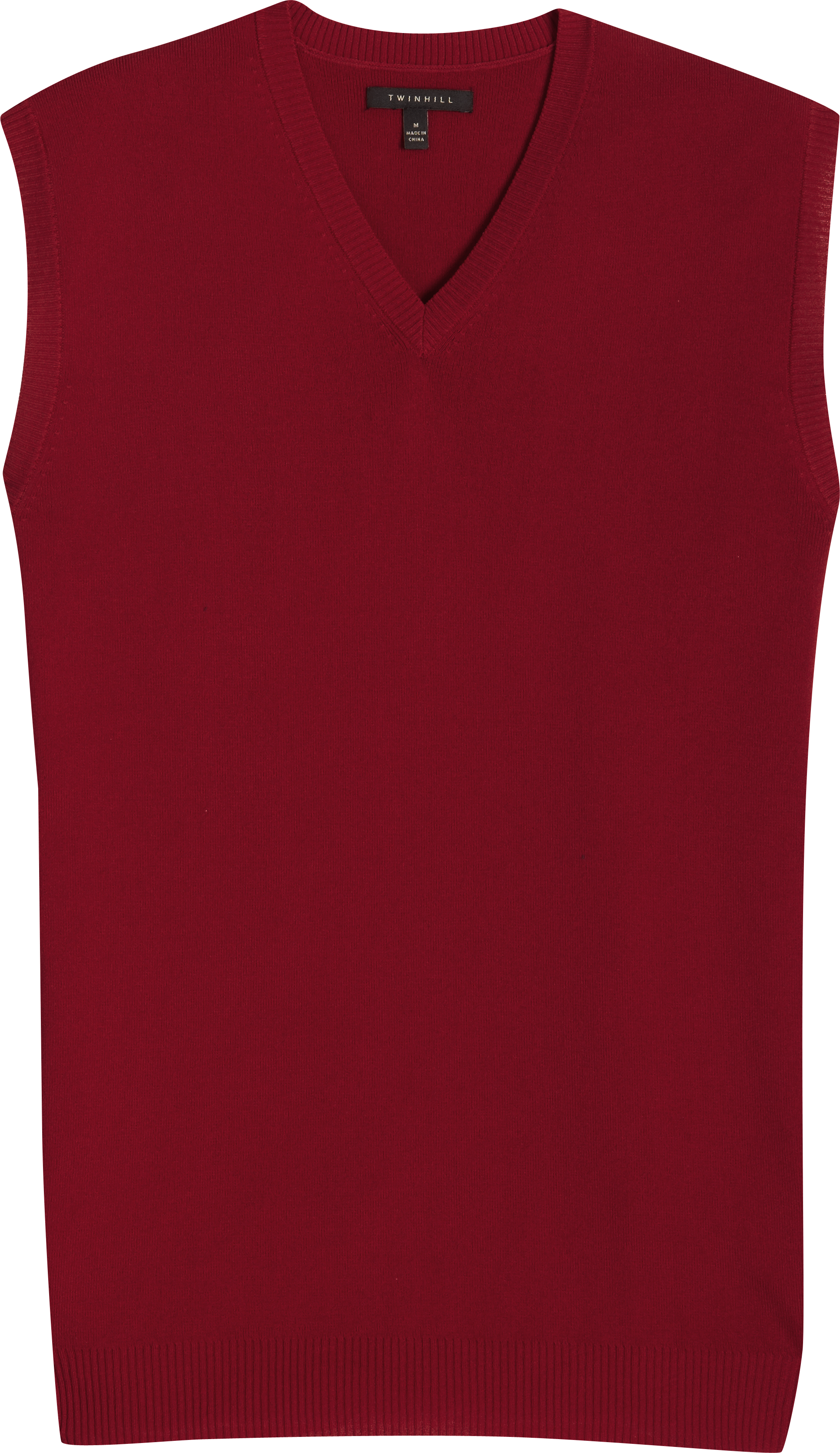 Twin Hill Wine V-Neck Sweater Vest