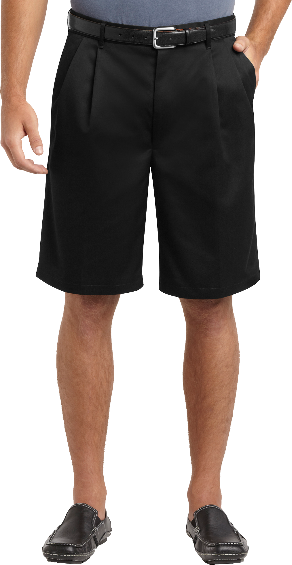 Twin Hill Black Pleated Shorts