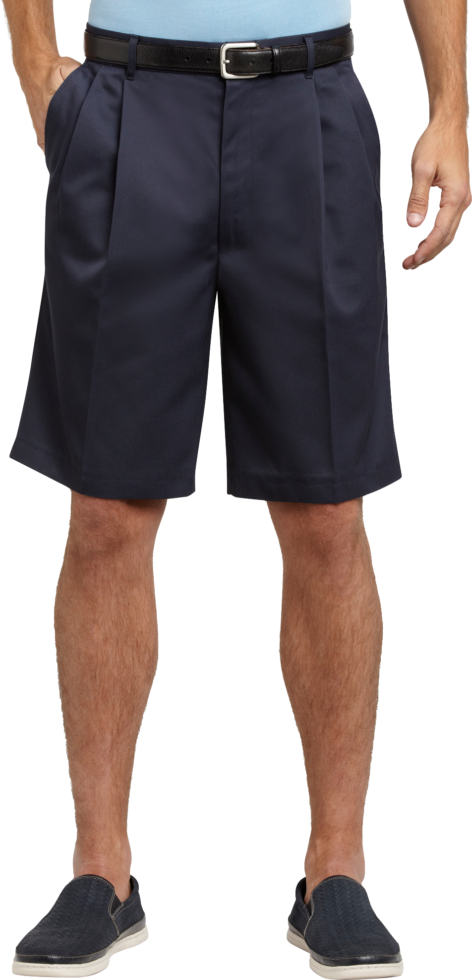 Twin Hill Navy Pleated Shorts