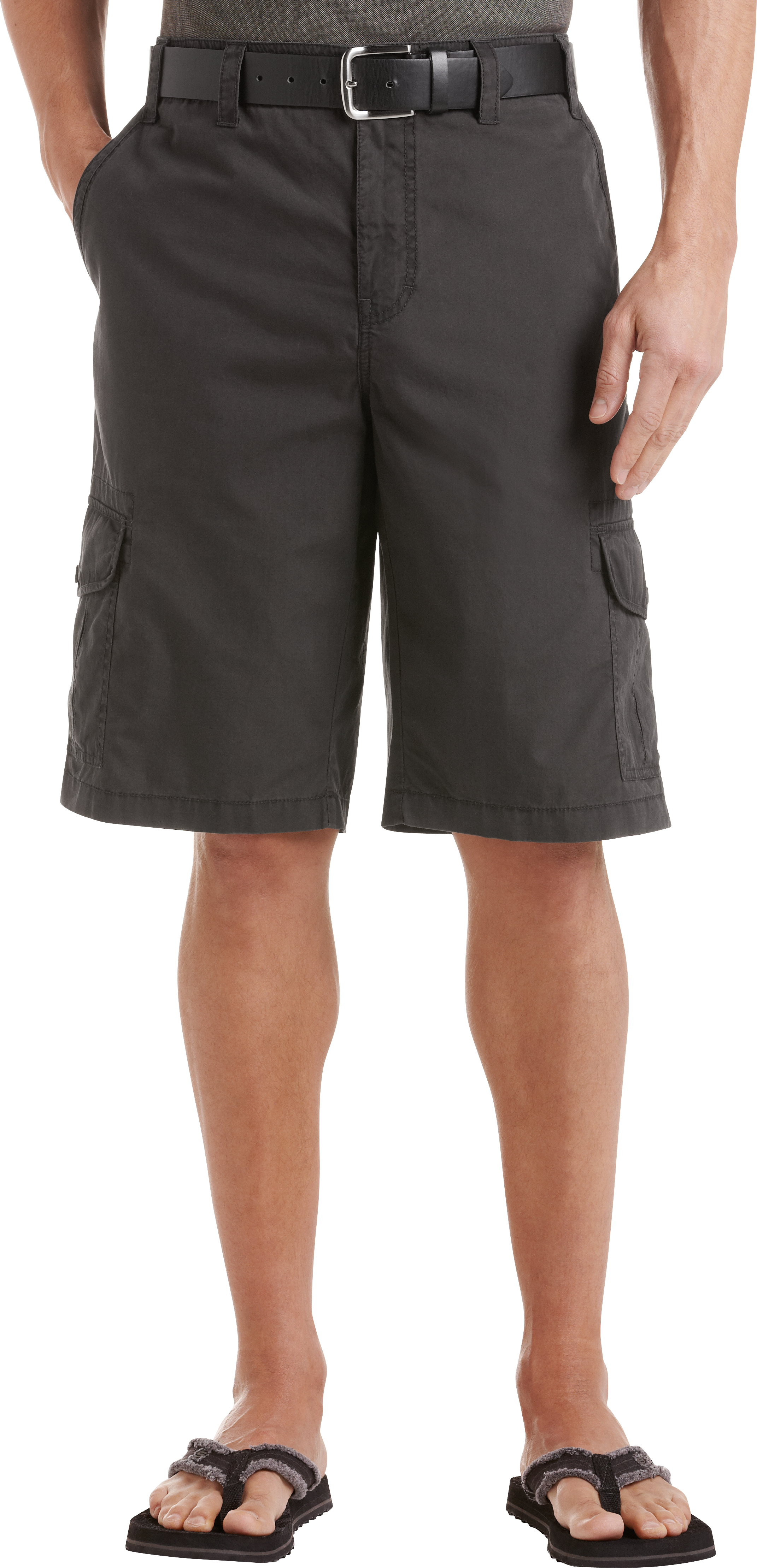 Pronto Blue Cargo Shorts, Charcoal