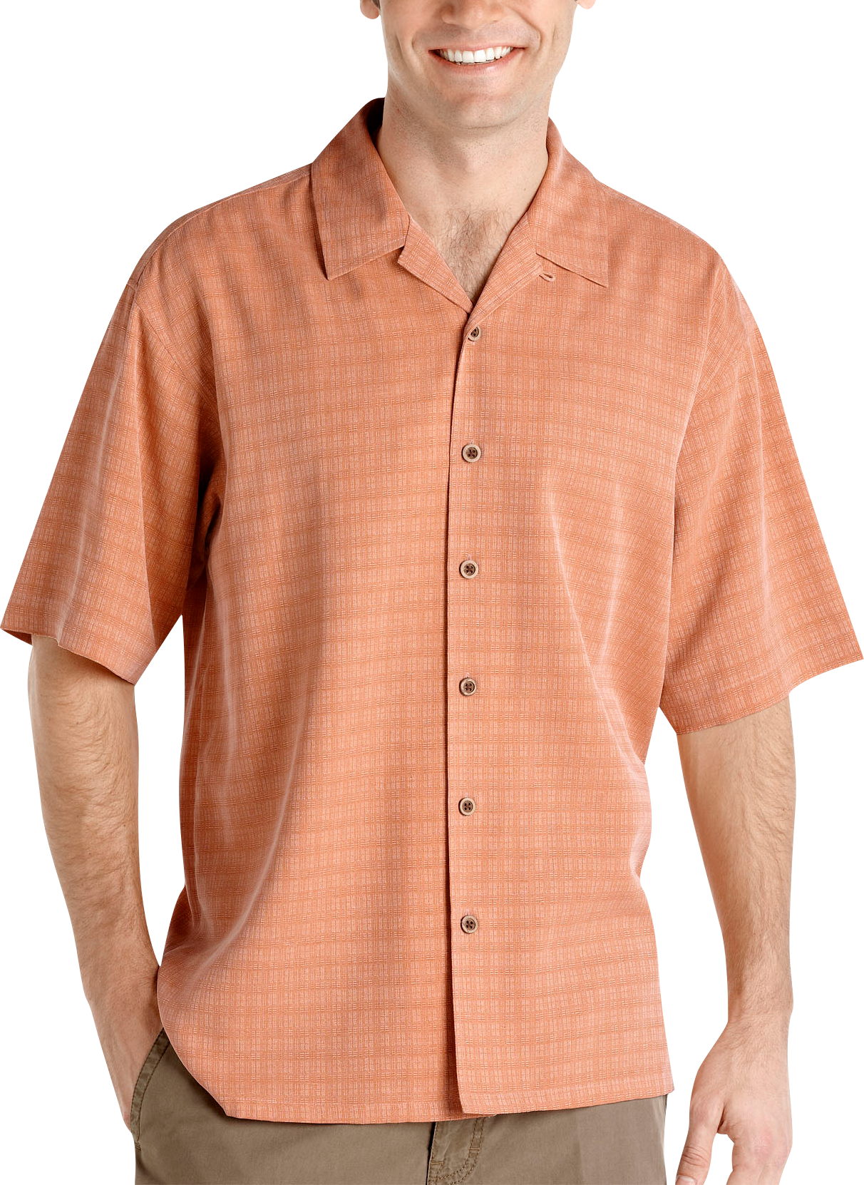 Joseph & Feiss Resort Papaya Camp Collar Shirt