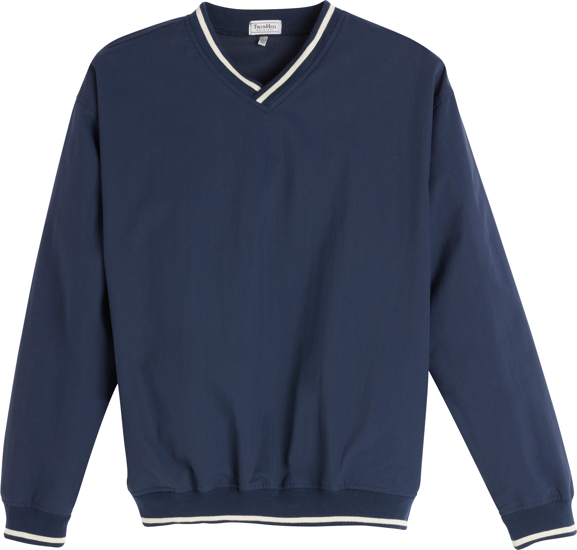 Twin Hill Navy V-Neck Nylon Pullover