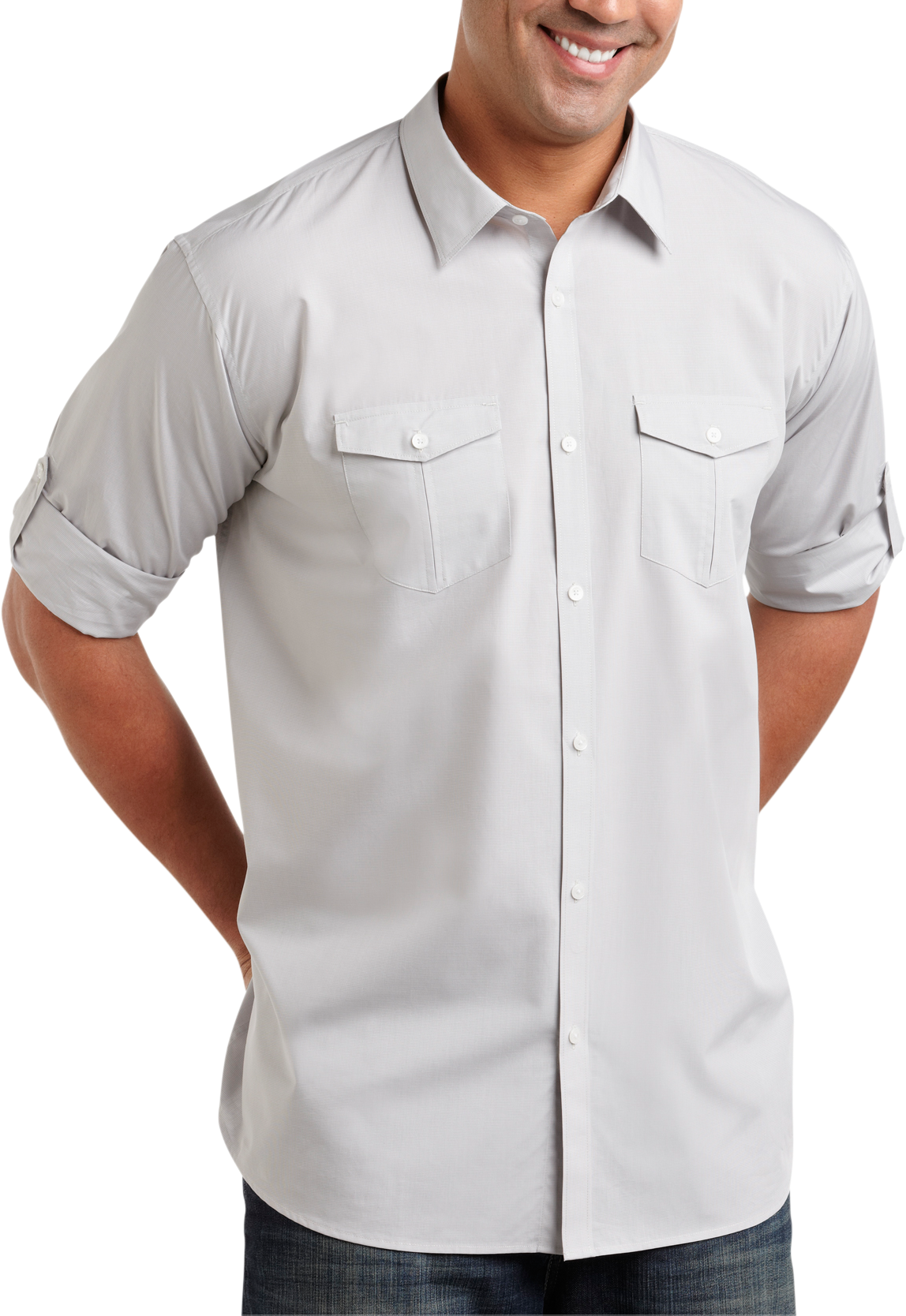 Calvin Klein Light Gray Sport Shirt