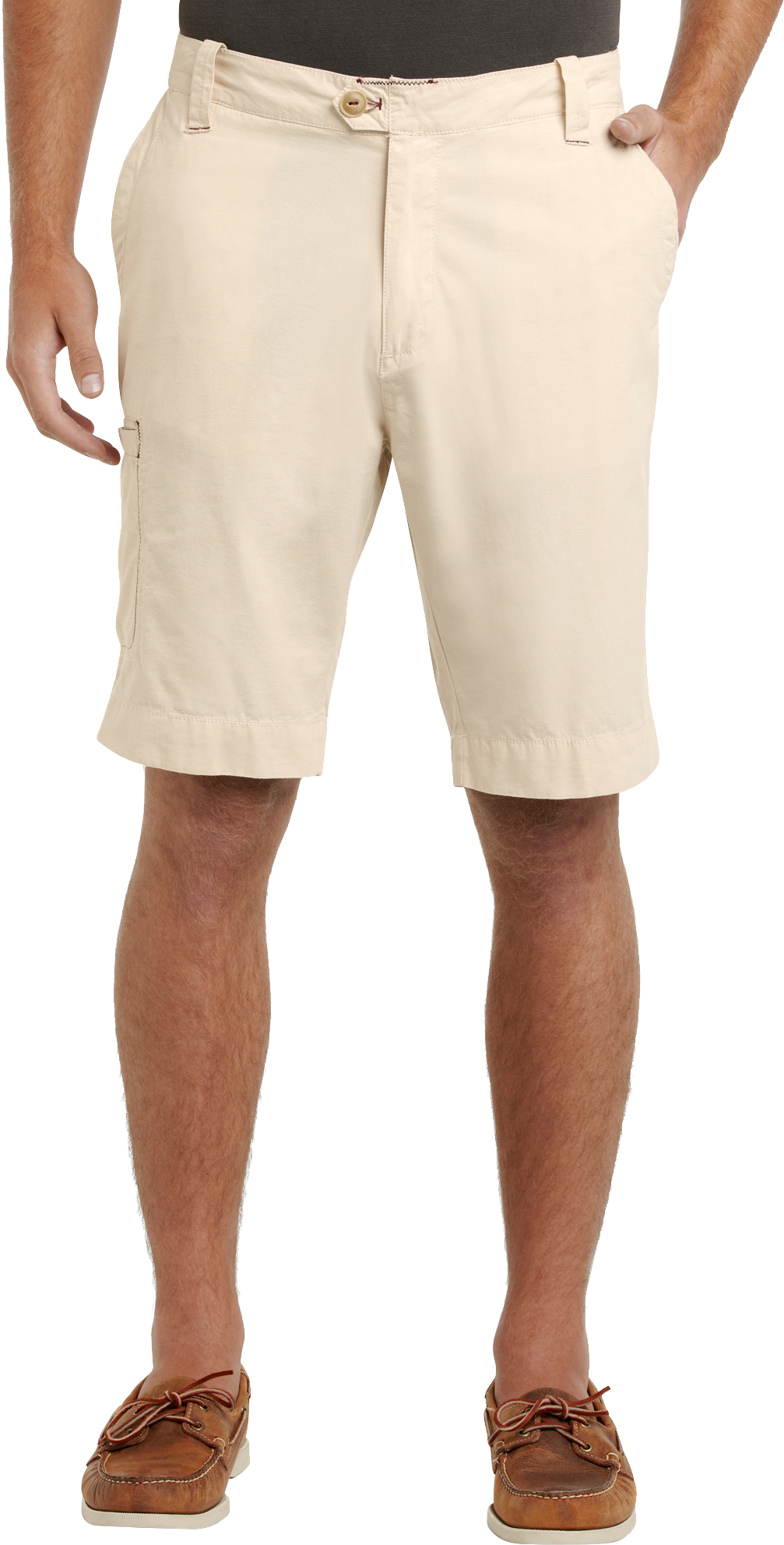 Pronto Blue Shorts, Tan