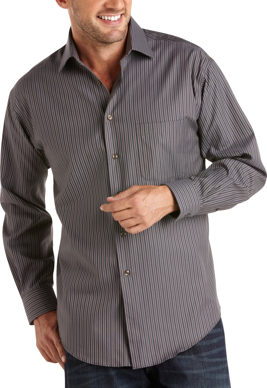 Pronto Uomo Purple Multistripe Shirt