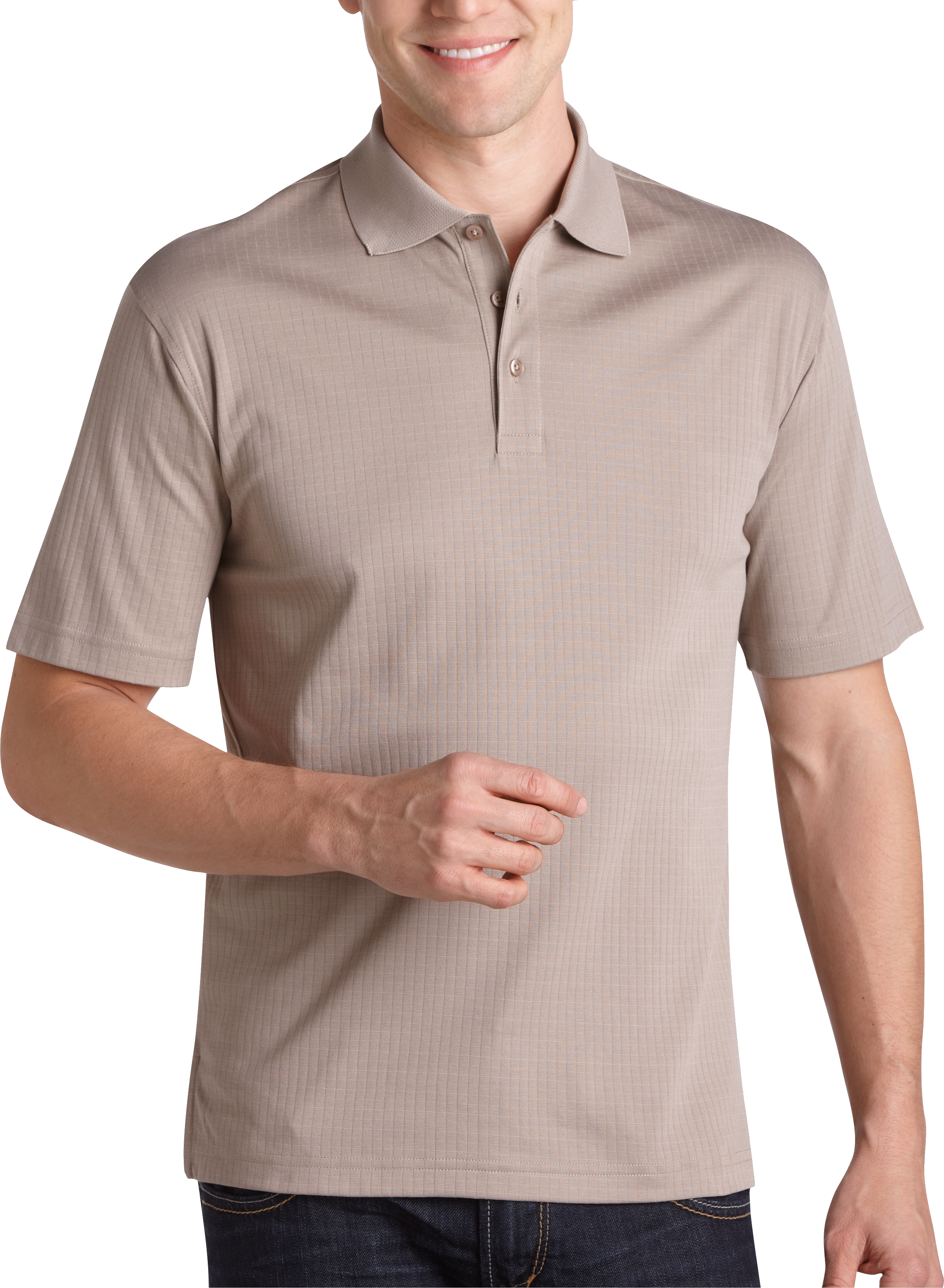 Joseph & Feiss Taupe Polo Shirt