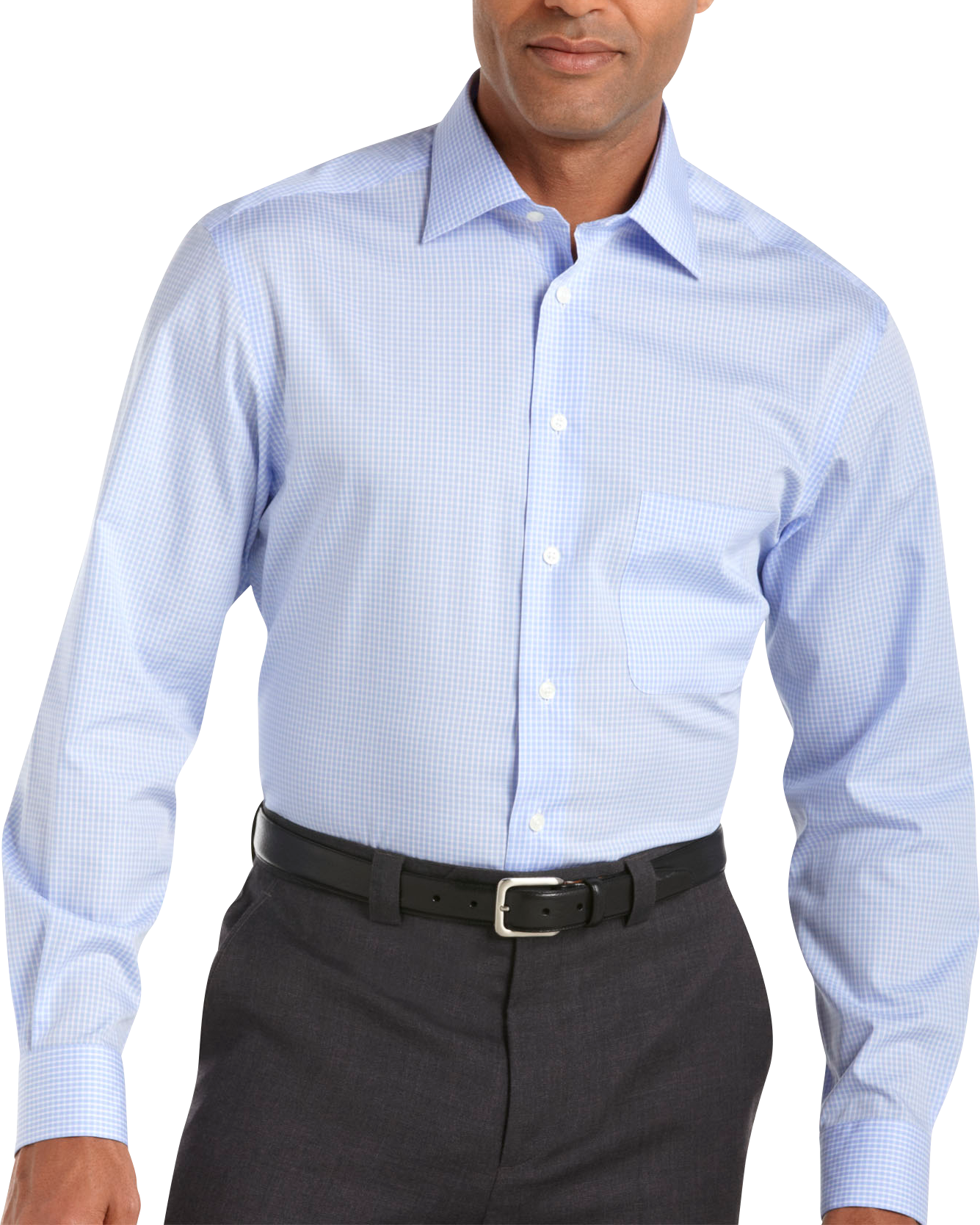 Pronto Uomo Blue Check Woven Shirt