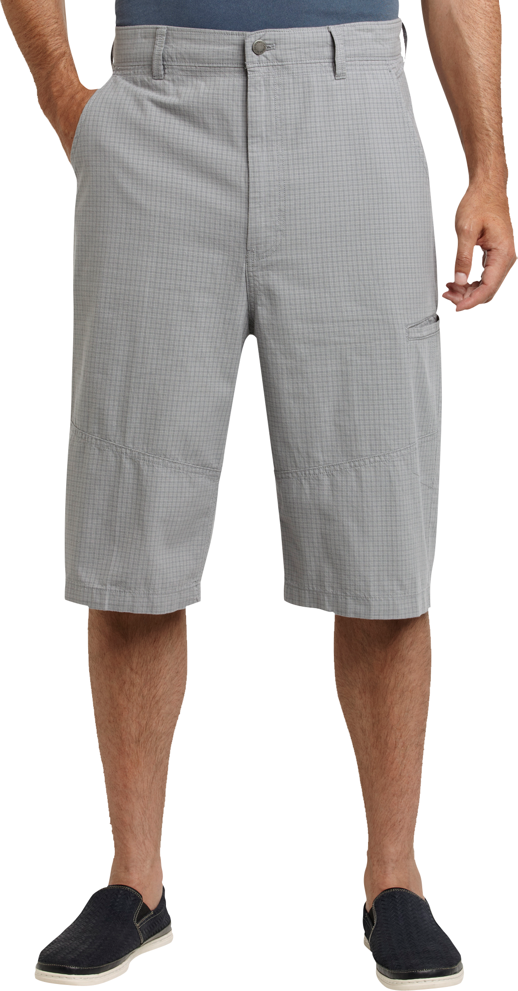 Calvin Klein Light Gray Check Shorts