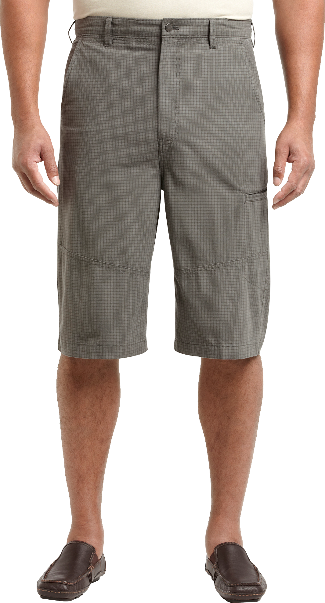 Calvin Klein Gunmetal Gray Check Shorts