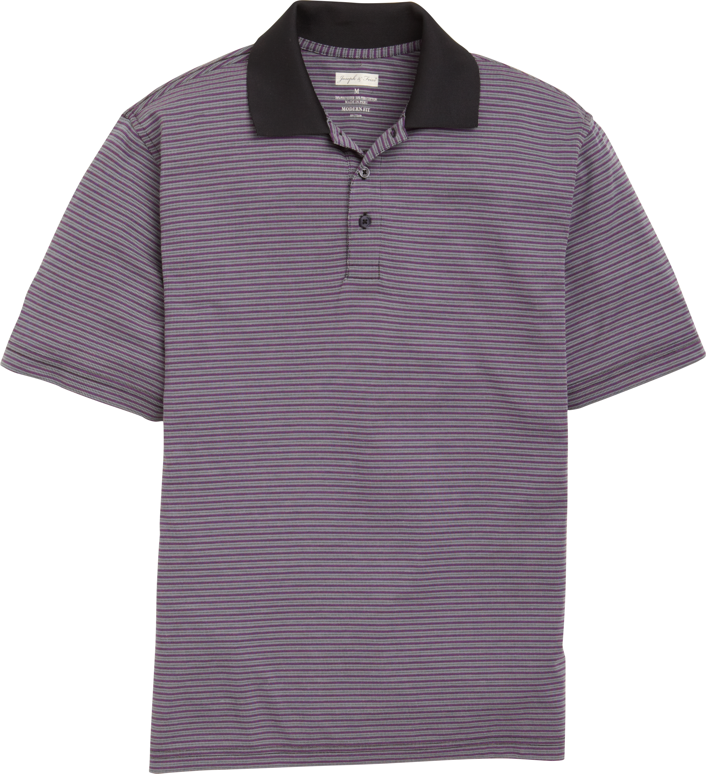 Joseph & Feiss Purple Stripe Modern Fit Polo Shirt