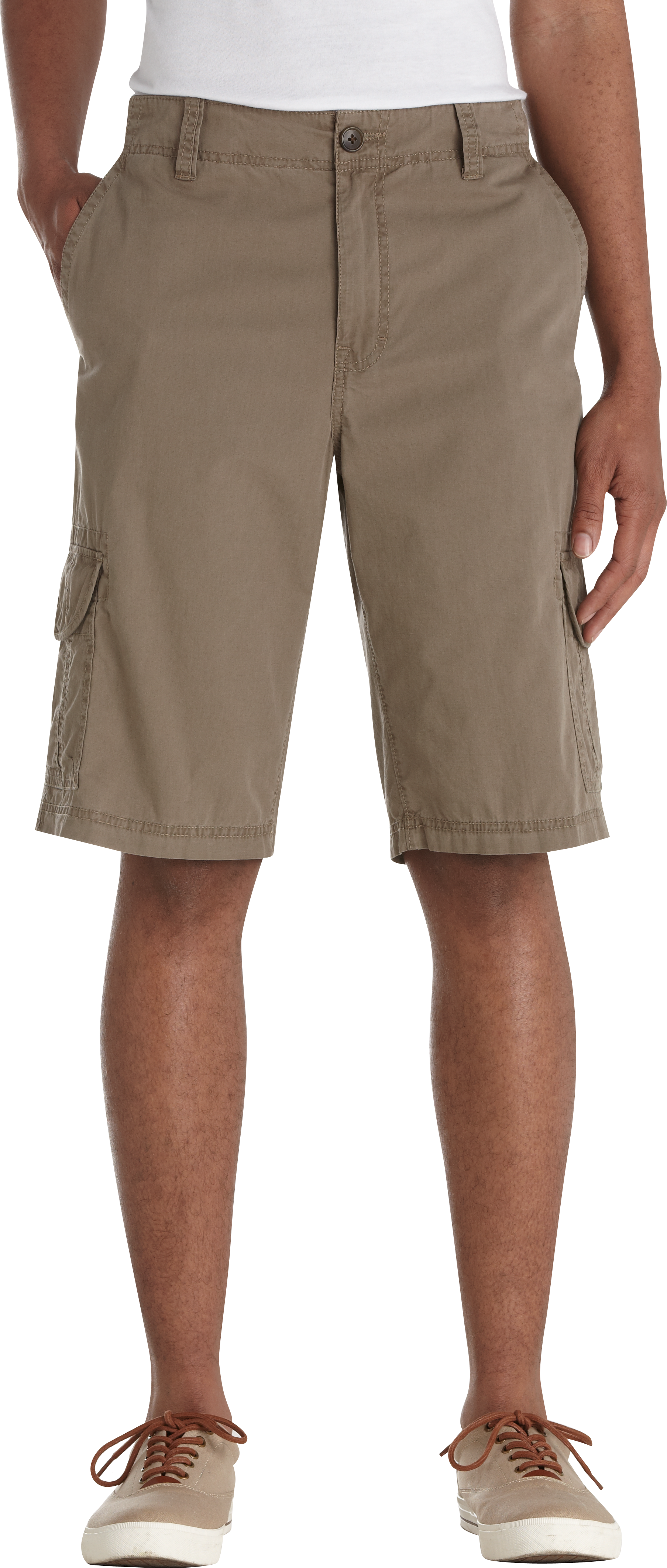 Pronto Blue Cargo Shorts, Brown