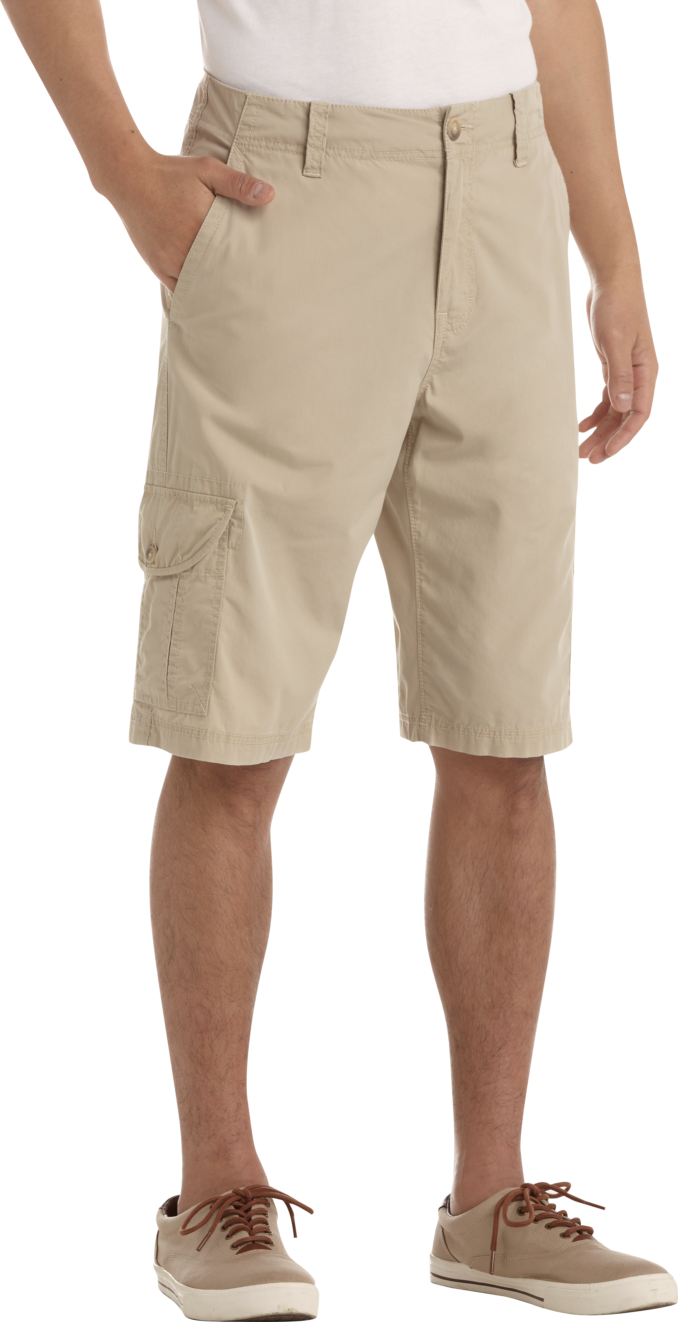 Pronto Blue Cargo Shorts, Sand