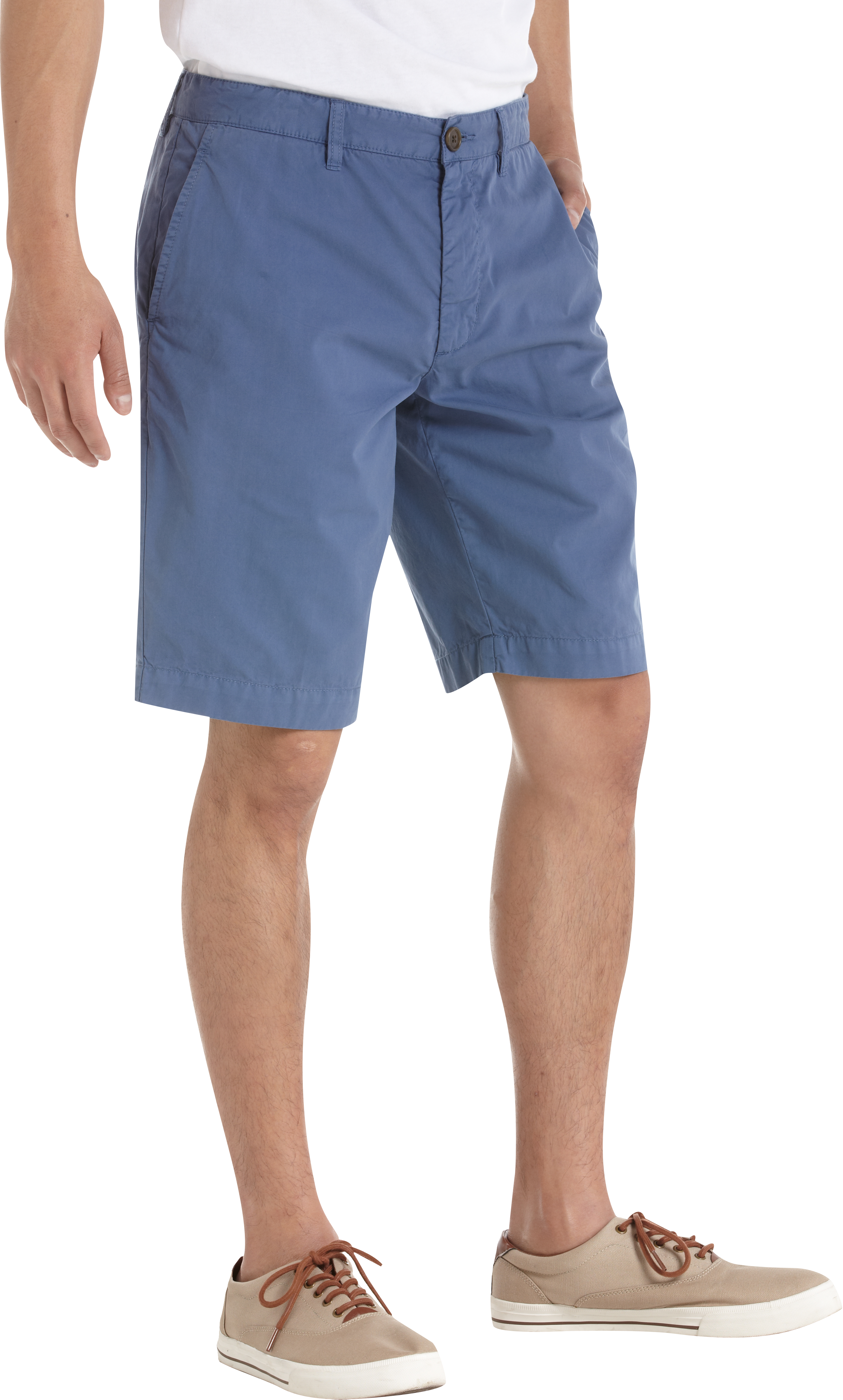 Pronto Blue Slim Fit Shorts, Blue