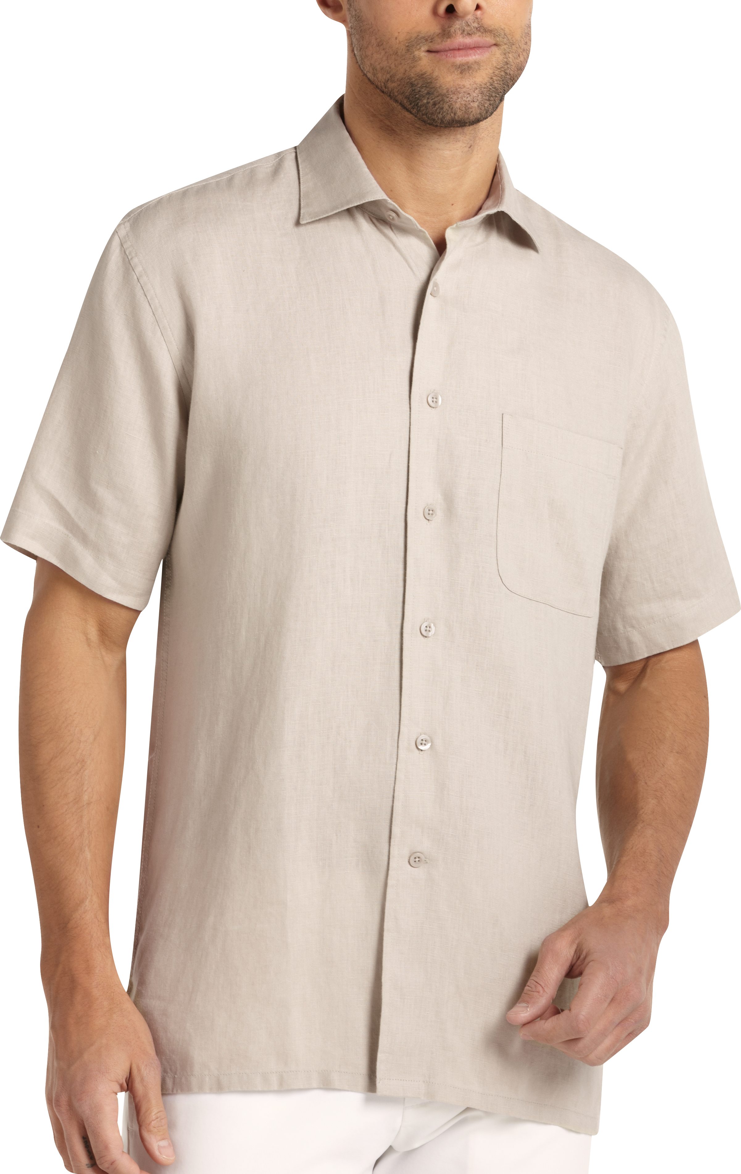 Pronto Uomo Khaki Sport Shirt