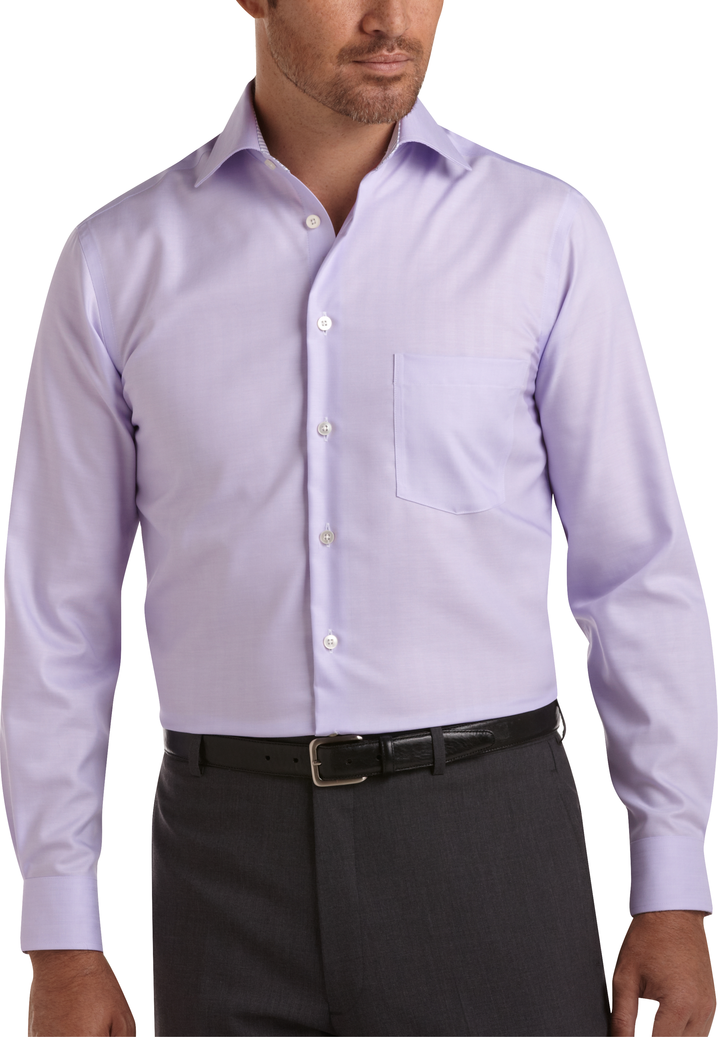 Egara Lavender Slim Fit Sport Shirt