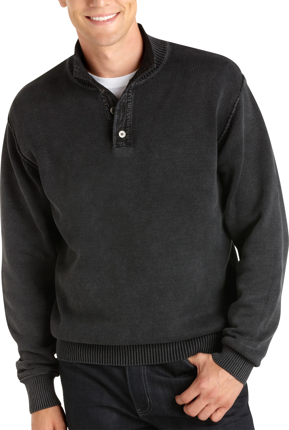 Pronto Blue Sweater, Charcoal