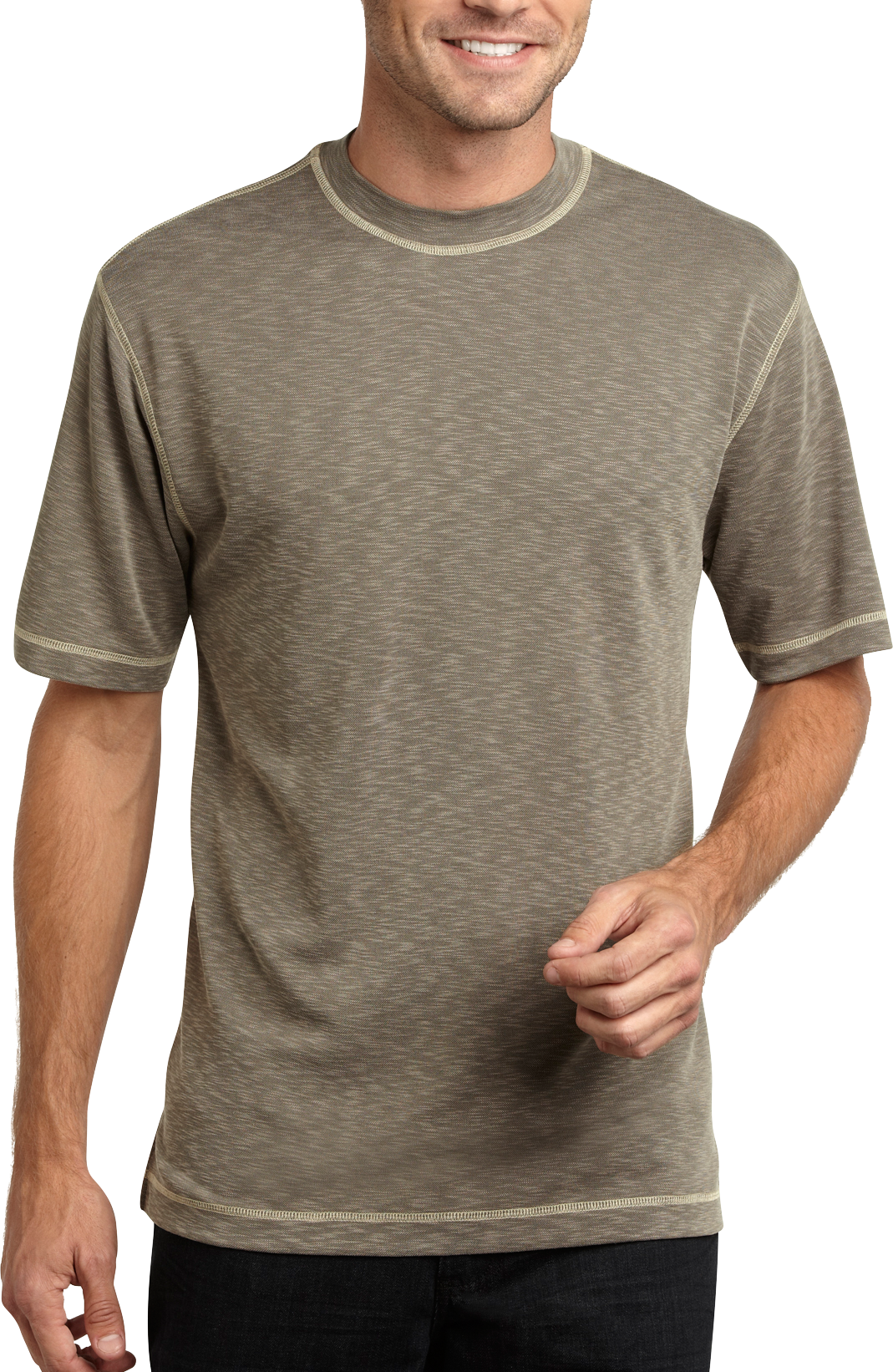 Pronto Blue T-Shirt, Tan