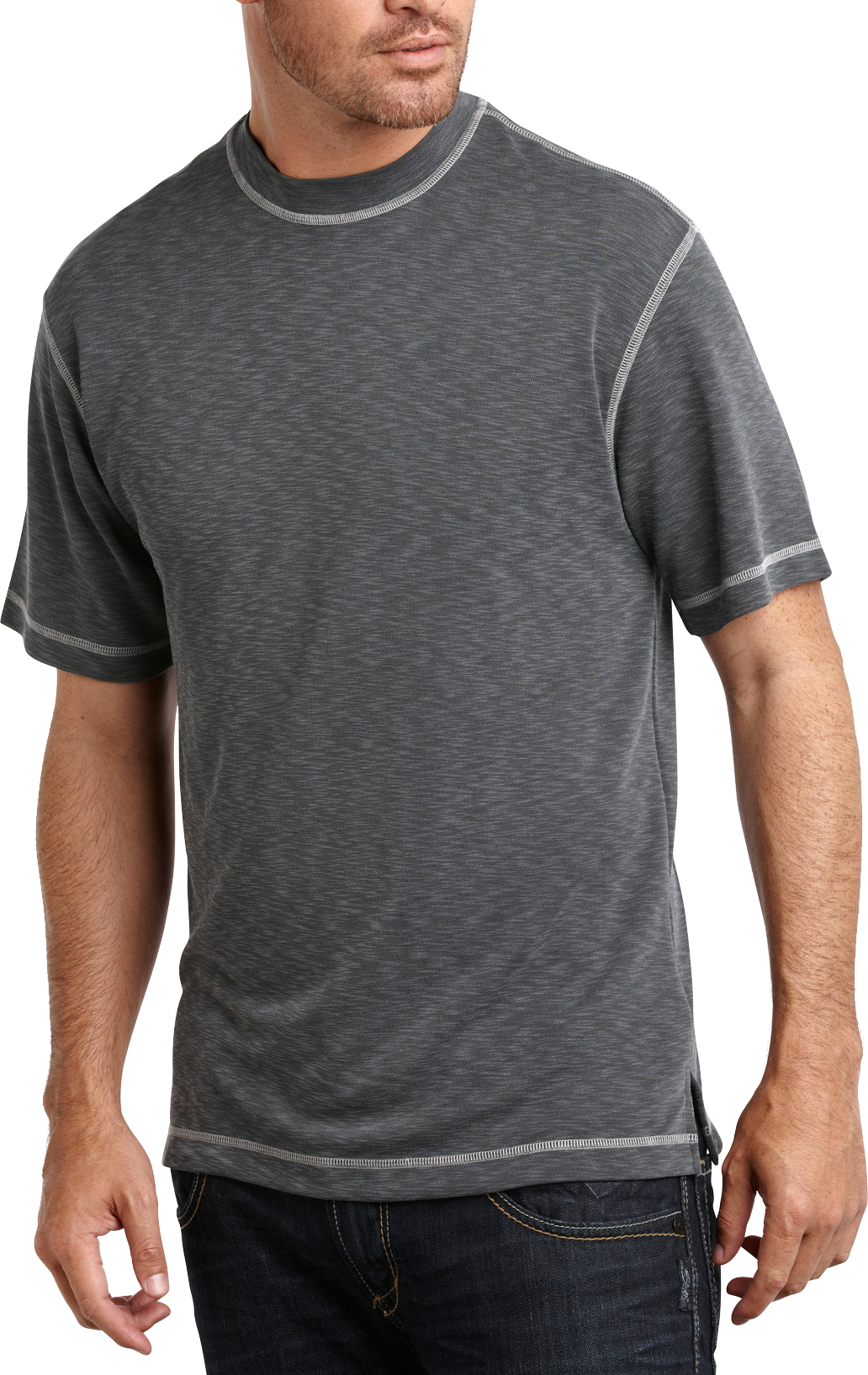 Pronto Blue T-Shirt, Charcoal Gray