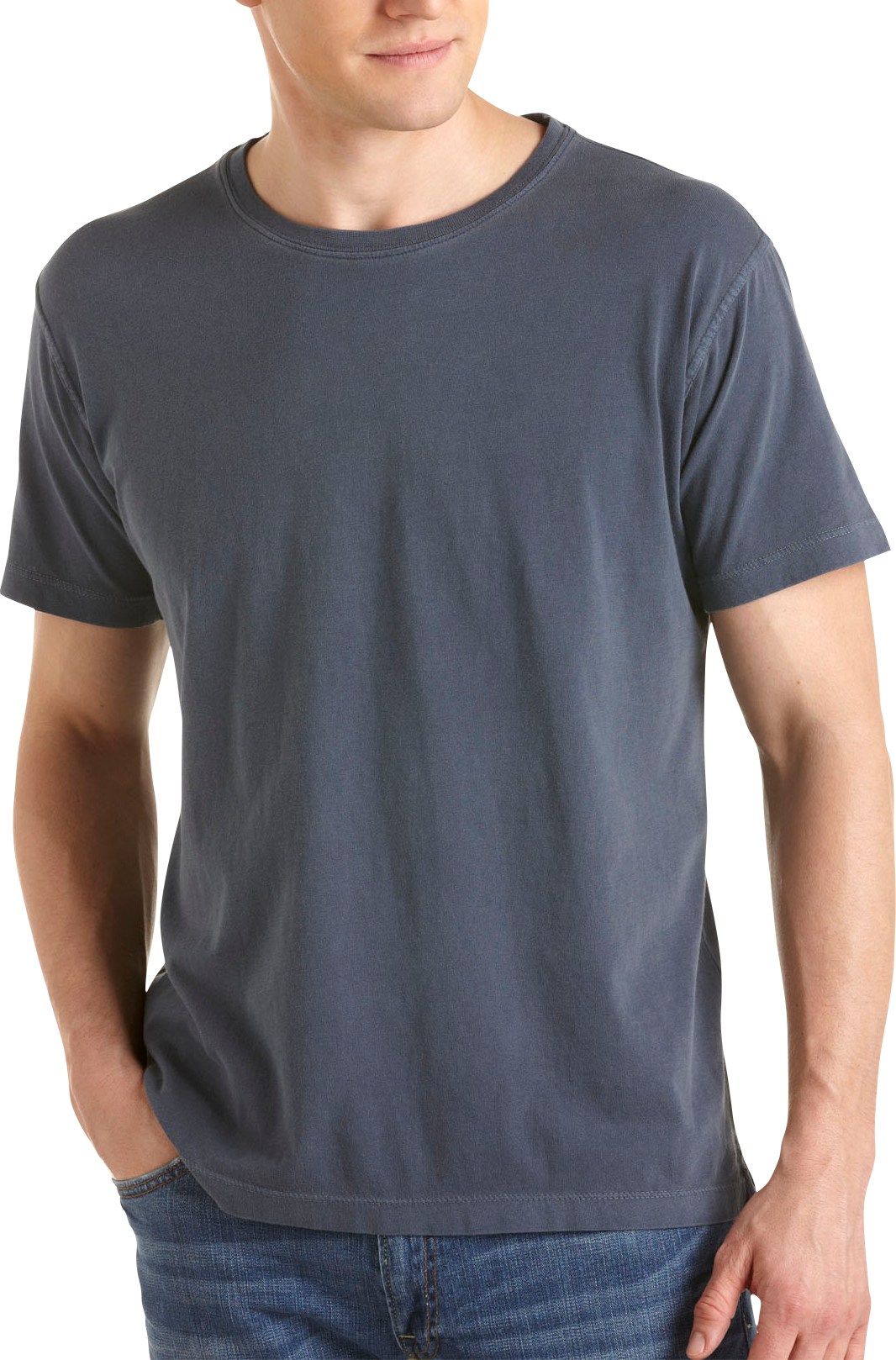 Pronto Blue Crewneck T-Shirt, Cobalt