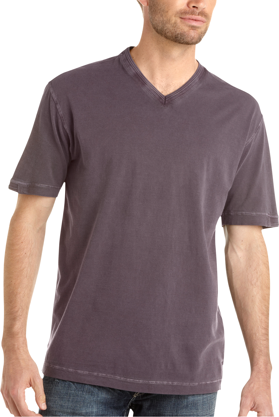 Pronto Blue V-Neck T-Shirt, Purple