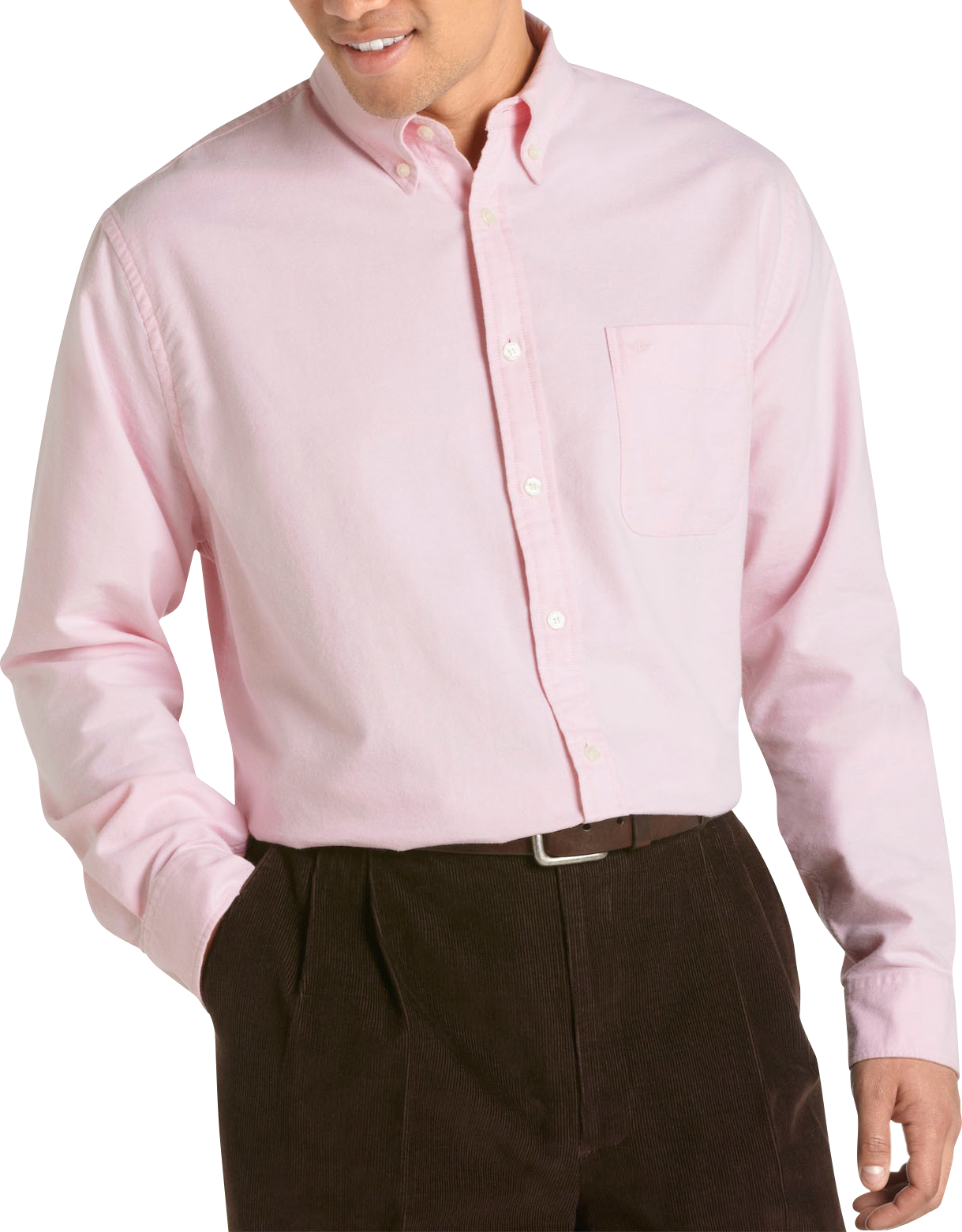 Dockers&reg; Pink Button-Down Collar Woven Shirt