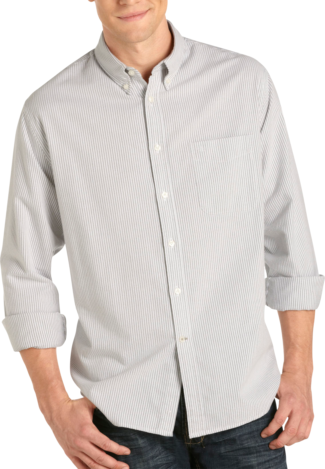 Dockers&reg; Olive Stripe Button-Down Collar Woven Shirt