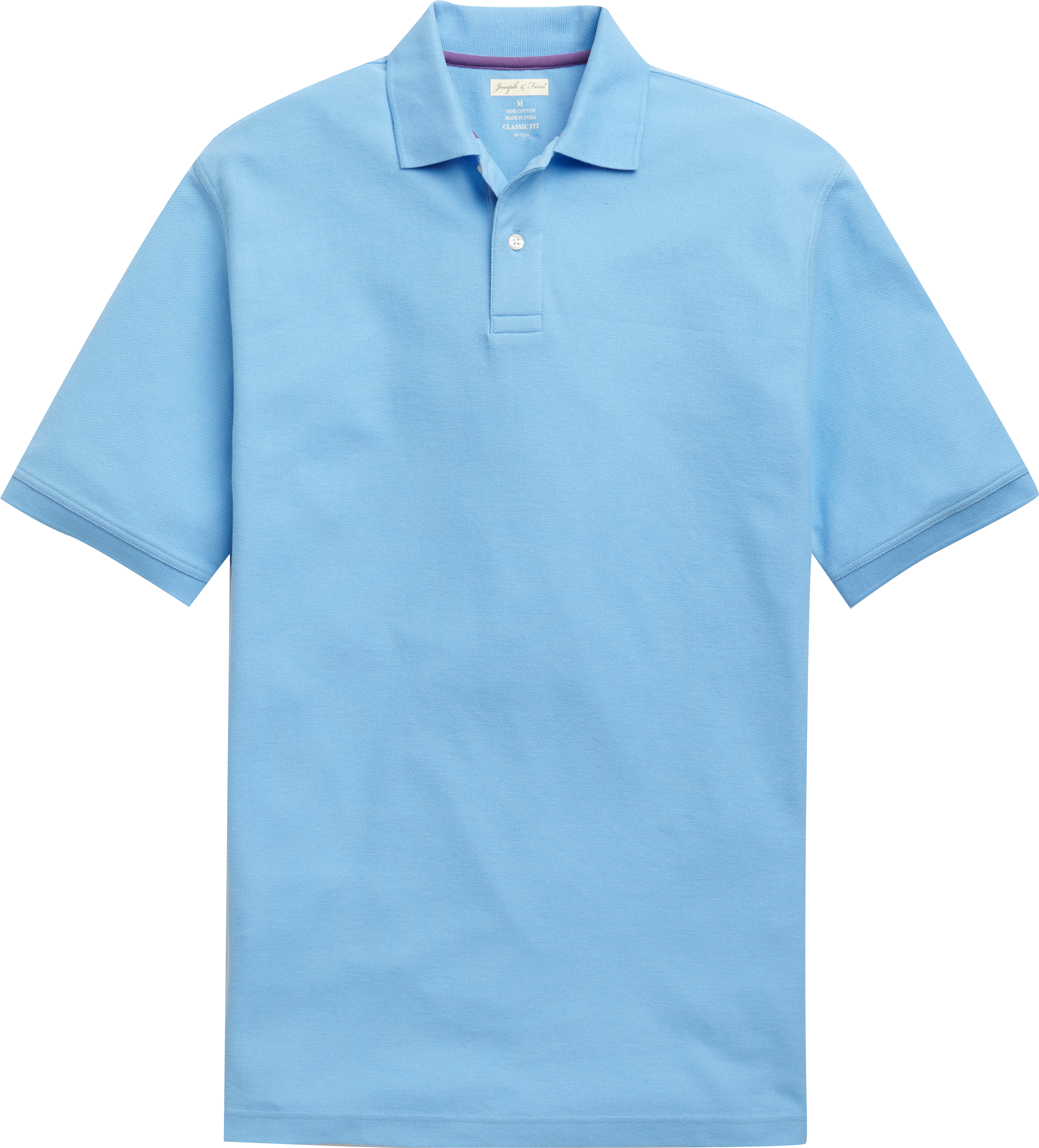 Joseph & Feiss Blue Knit Polo Shirt