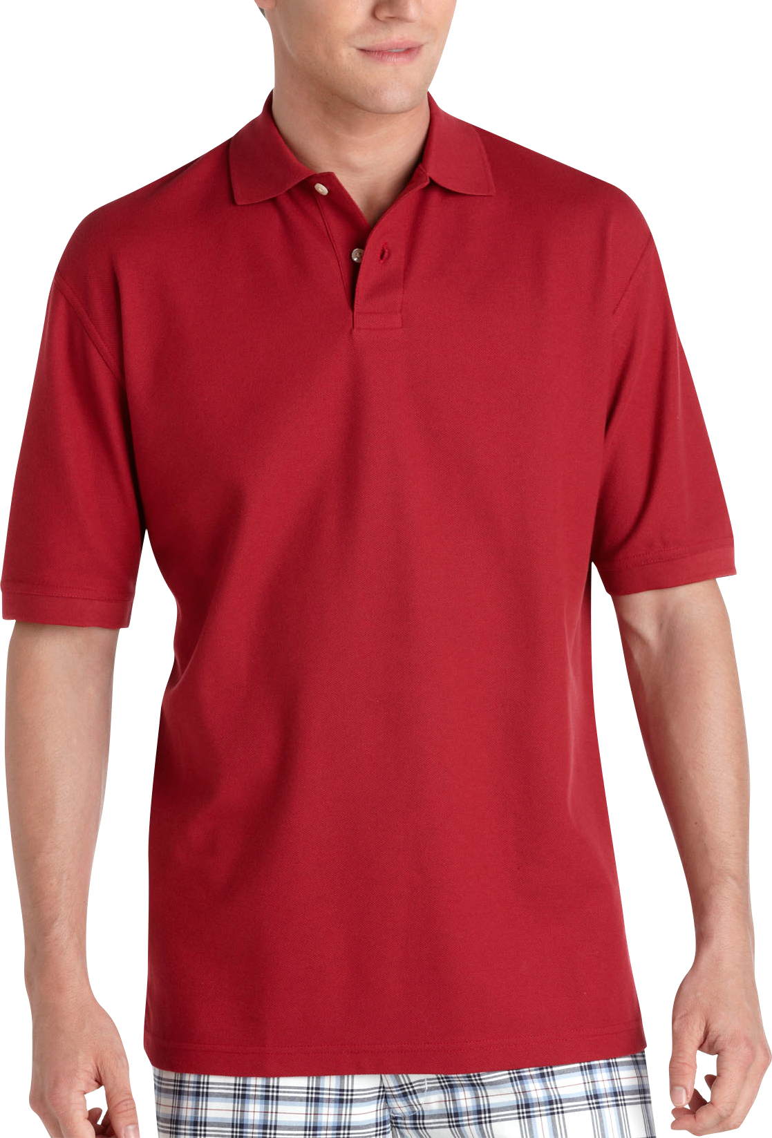 Joseph & Feiss Crimson Knit Polo Shirt
