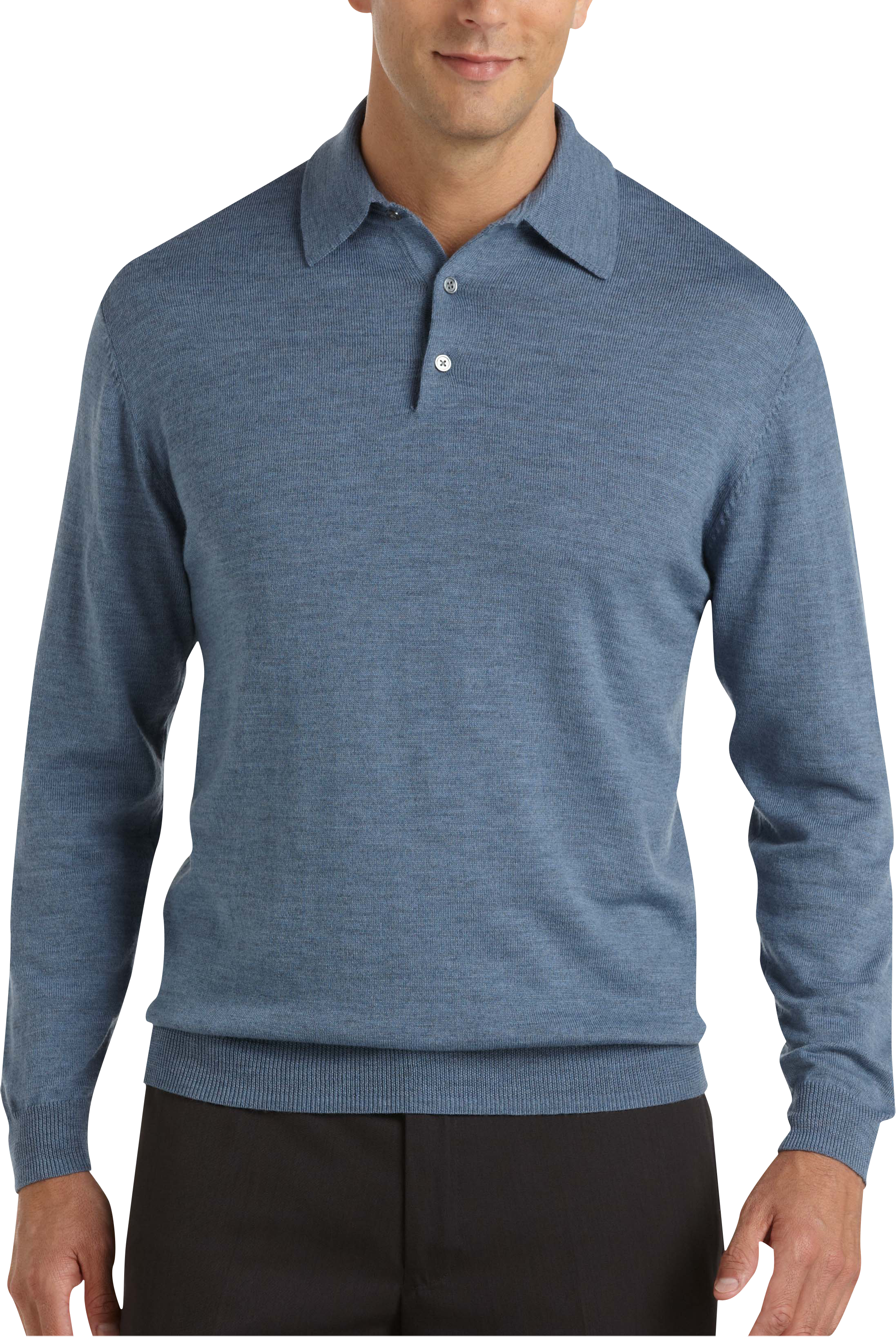 Pronto Uomo Blue Polo Sweater