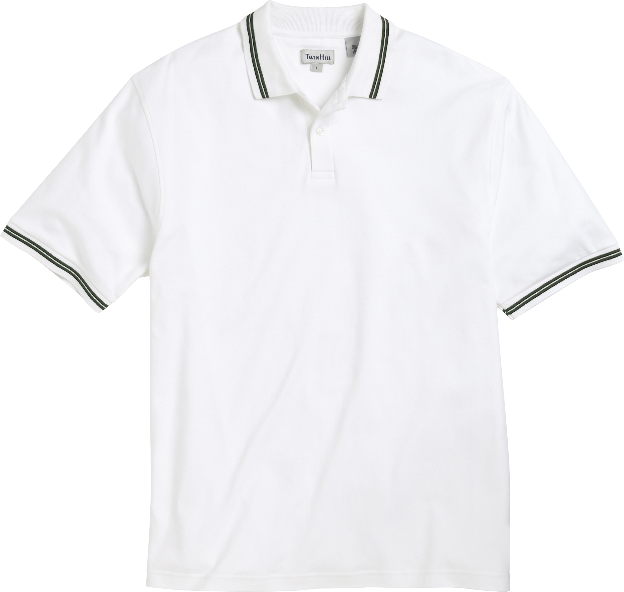 Twin Hill Green and White Polo Shirt