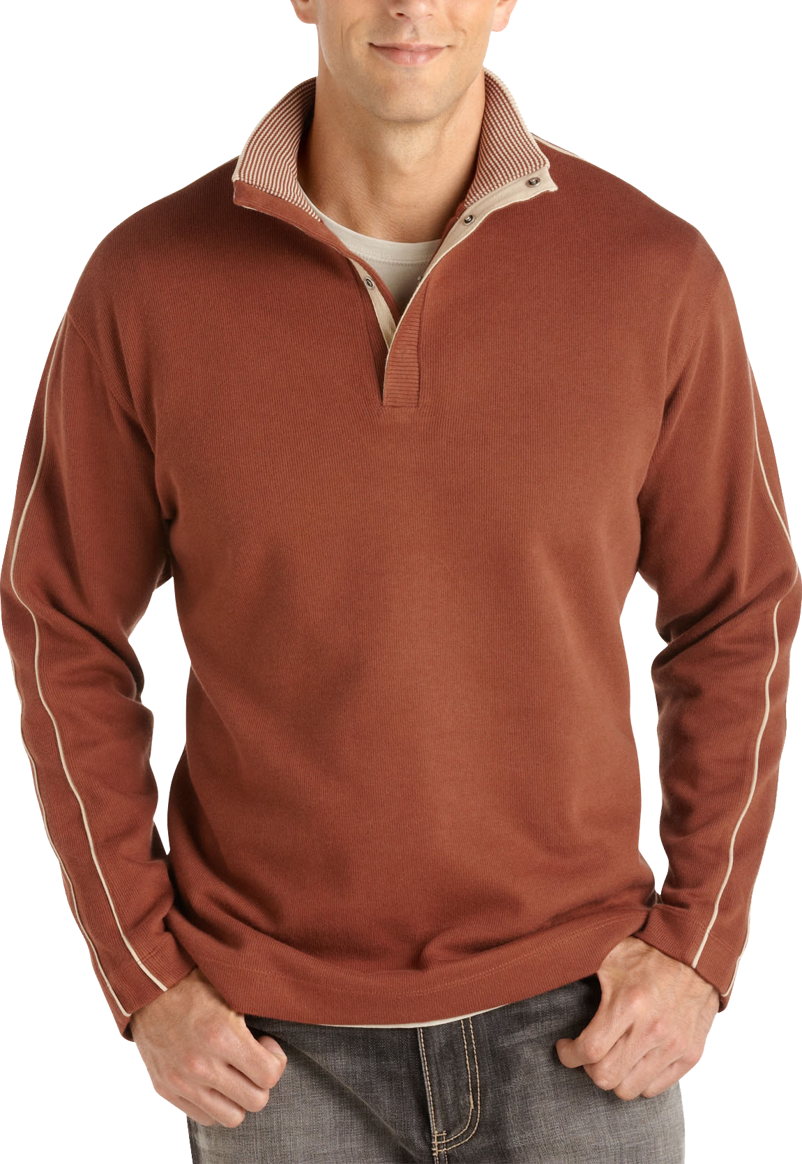 Pronto Uomo Spice Snap Mock Sweater