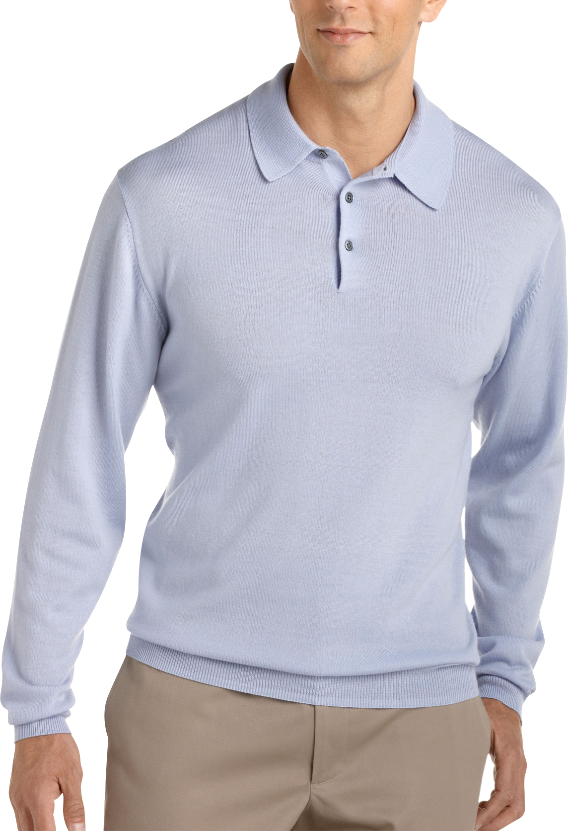 Pronto Uomo Sky Merino Polo Sweater