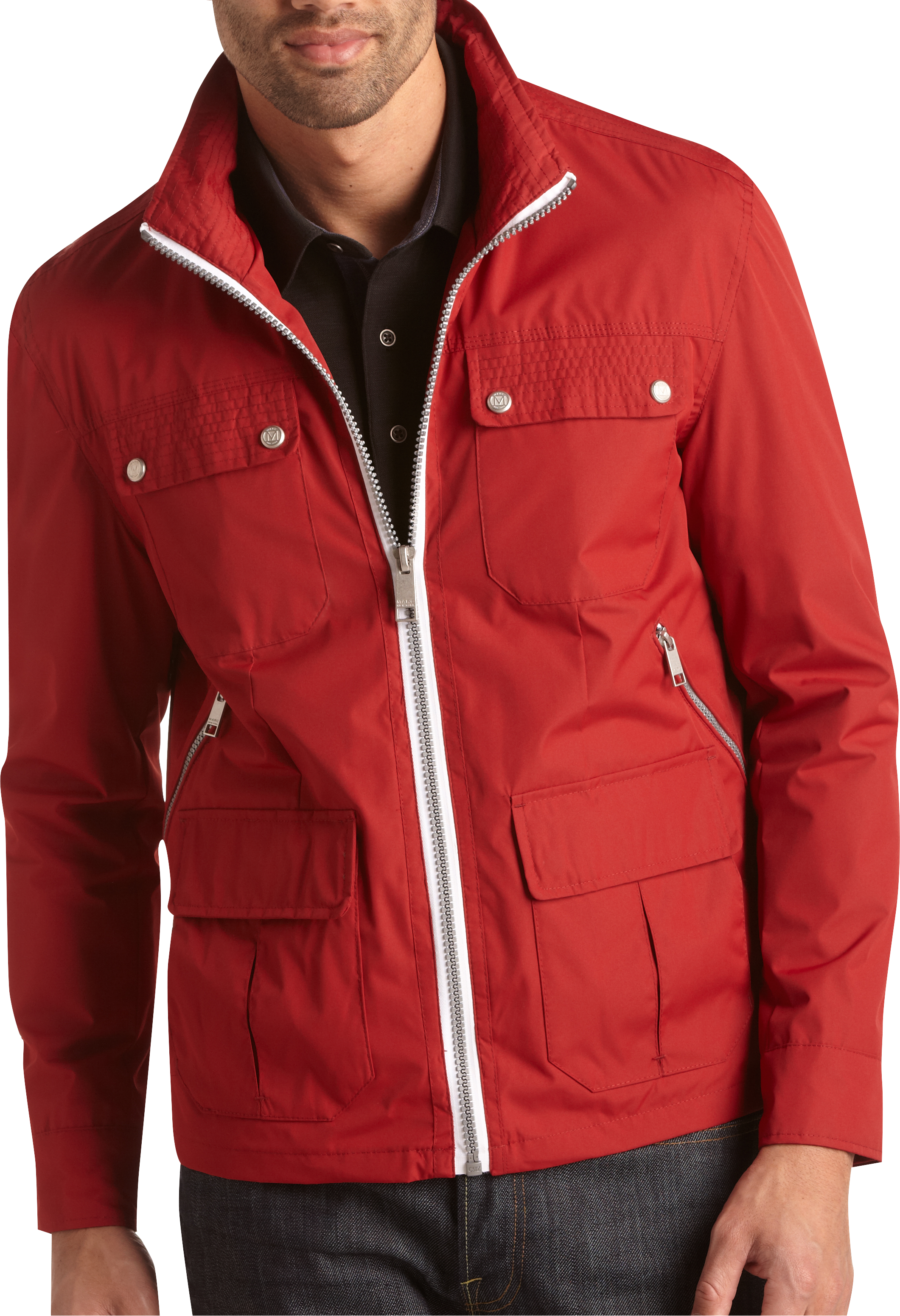 Marc New York Red Windbreaker Jacket
