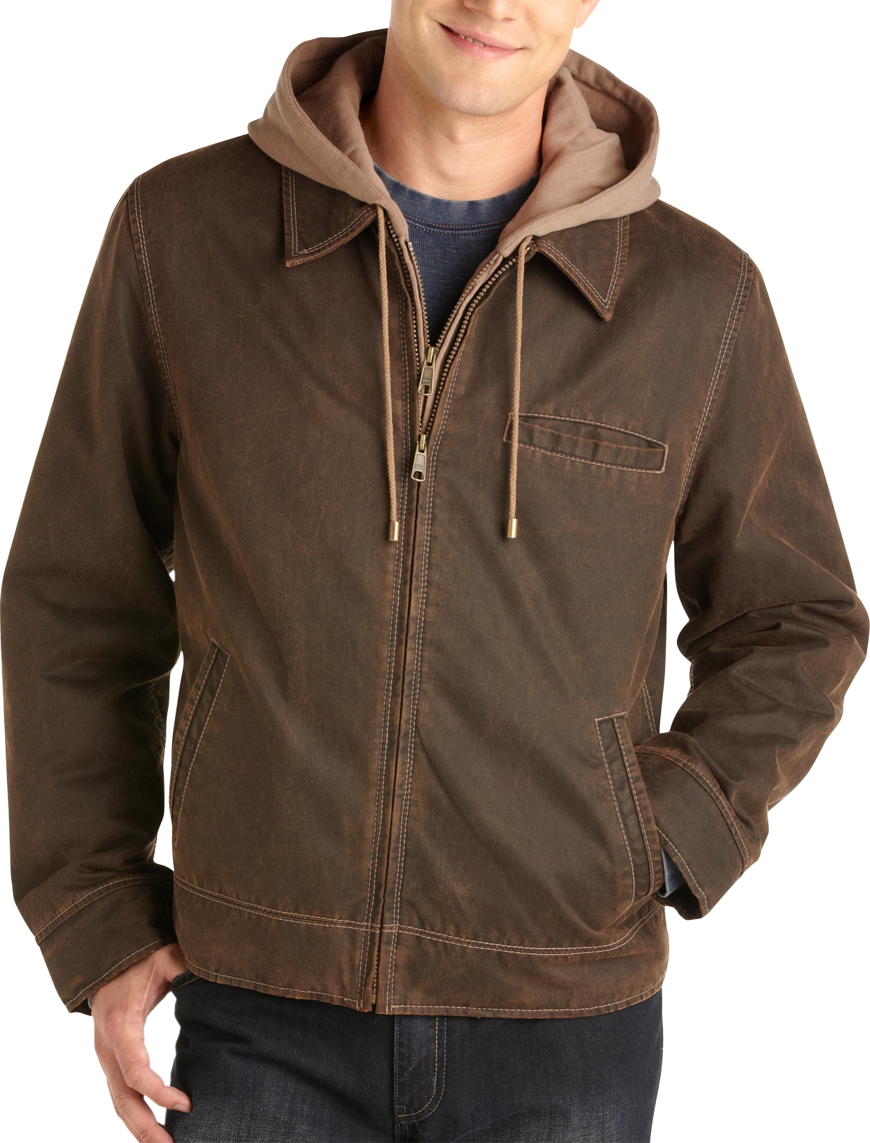 Reilly Olmes Brown Hoody Jacket