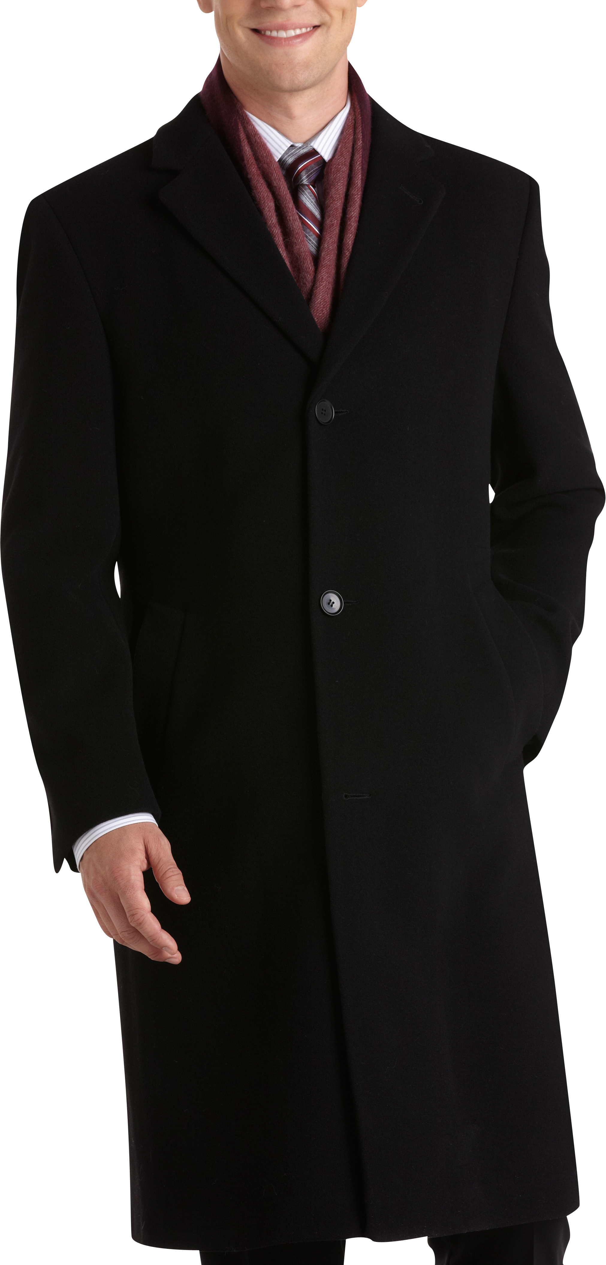 Calvin Klein Black Topcoat