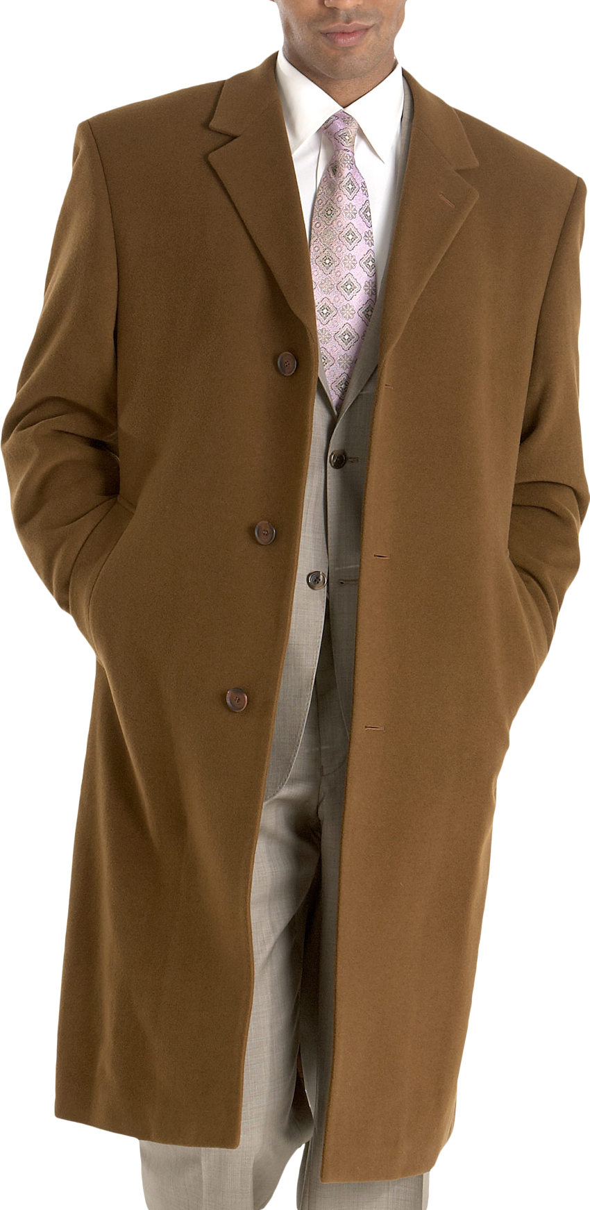 Calvin Klein Brown Heather Topcoat