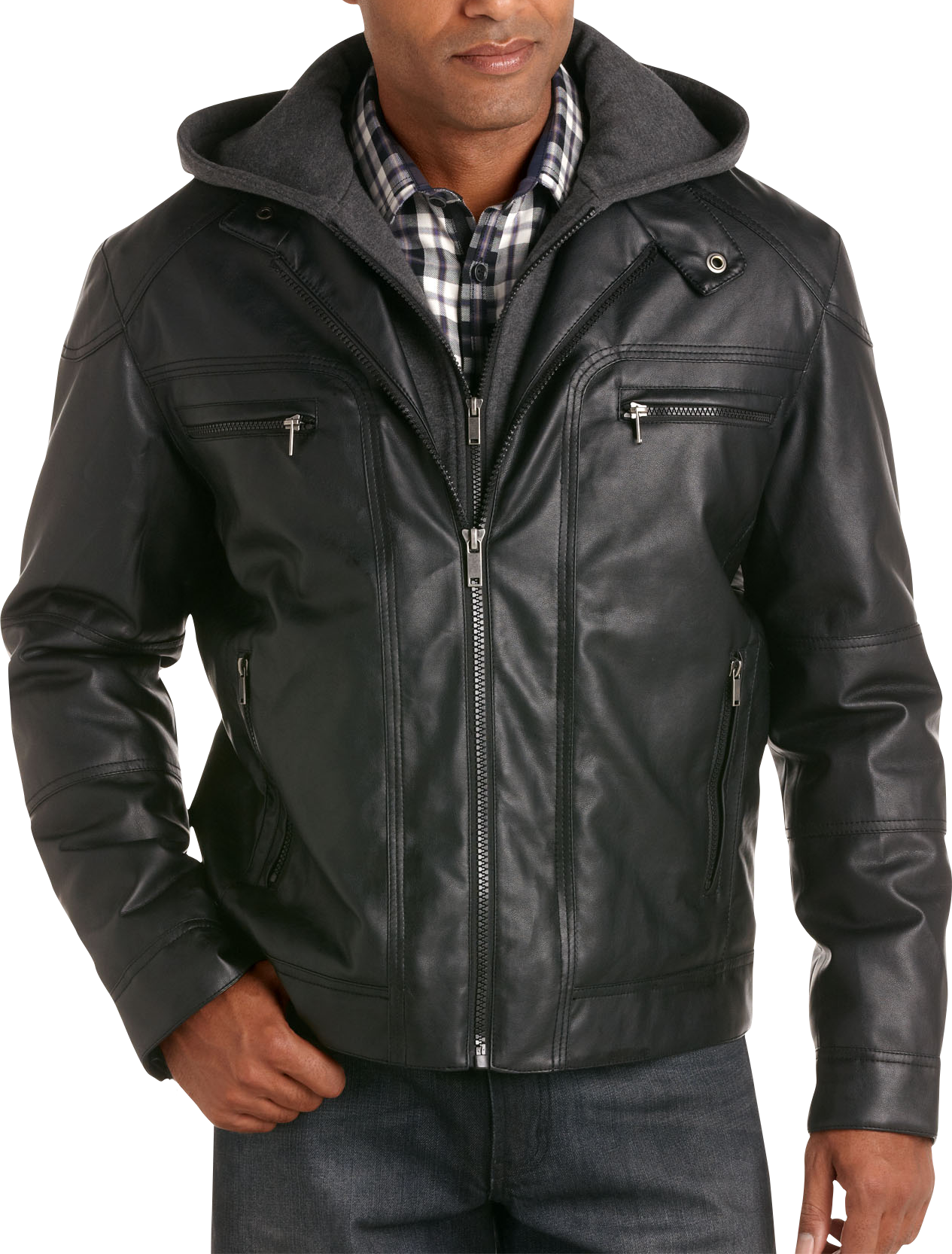Bernardo Black Hoody Jacket