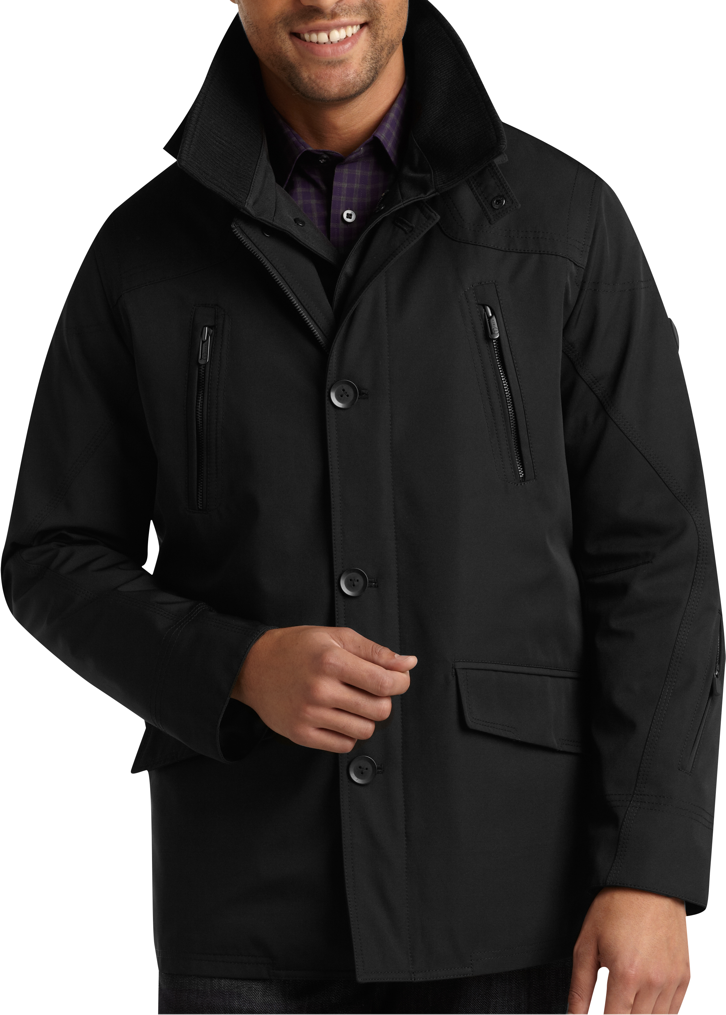 T-Tech by Tumi Black Full Zip Jacket