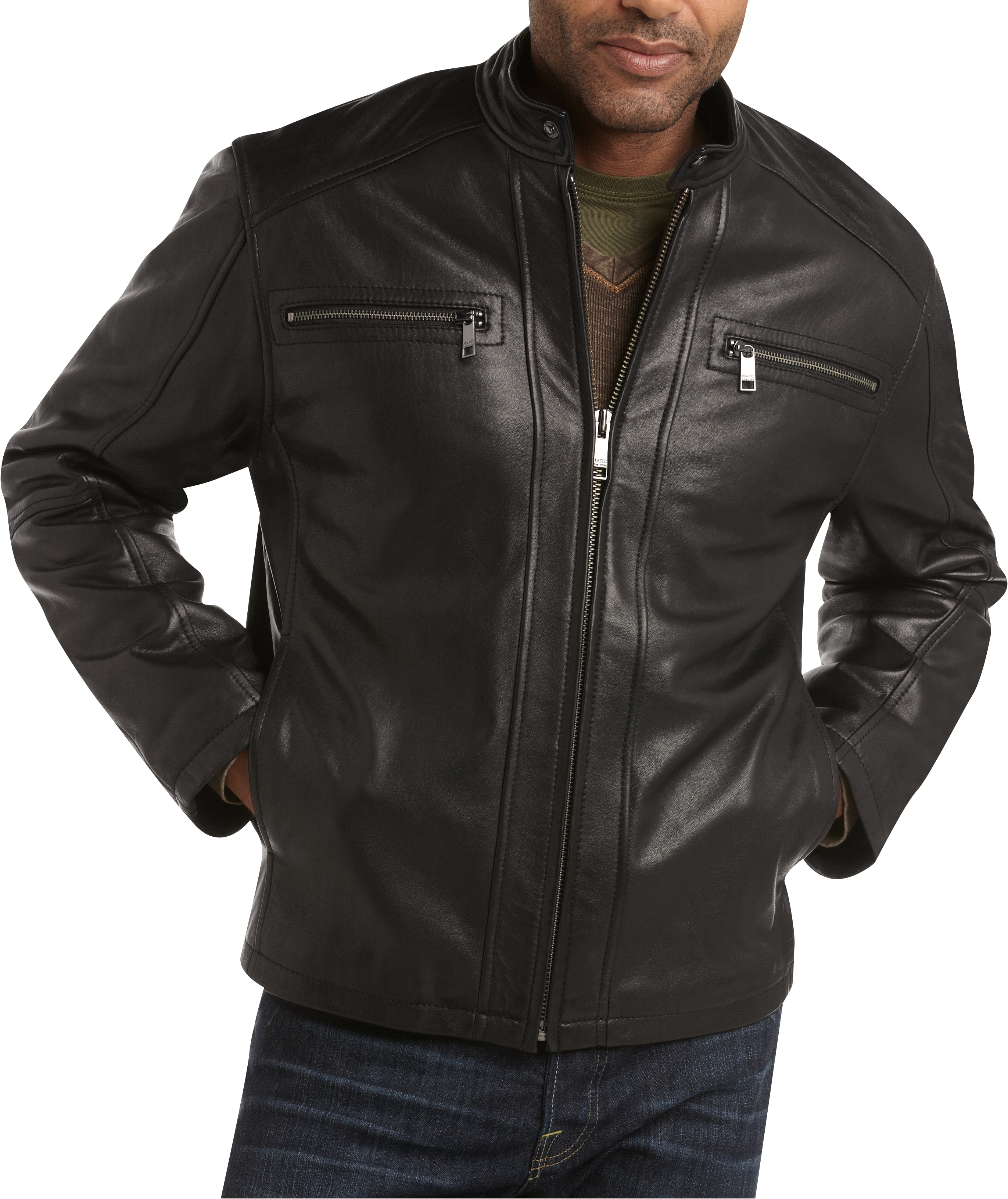Marc New York Black Leather Jacket