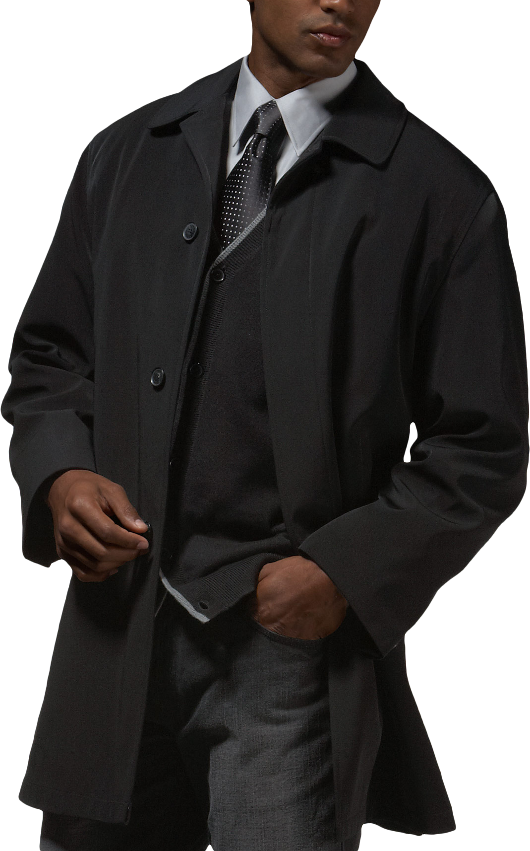 Calvin Klein Black Raincoat